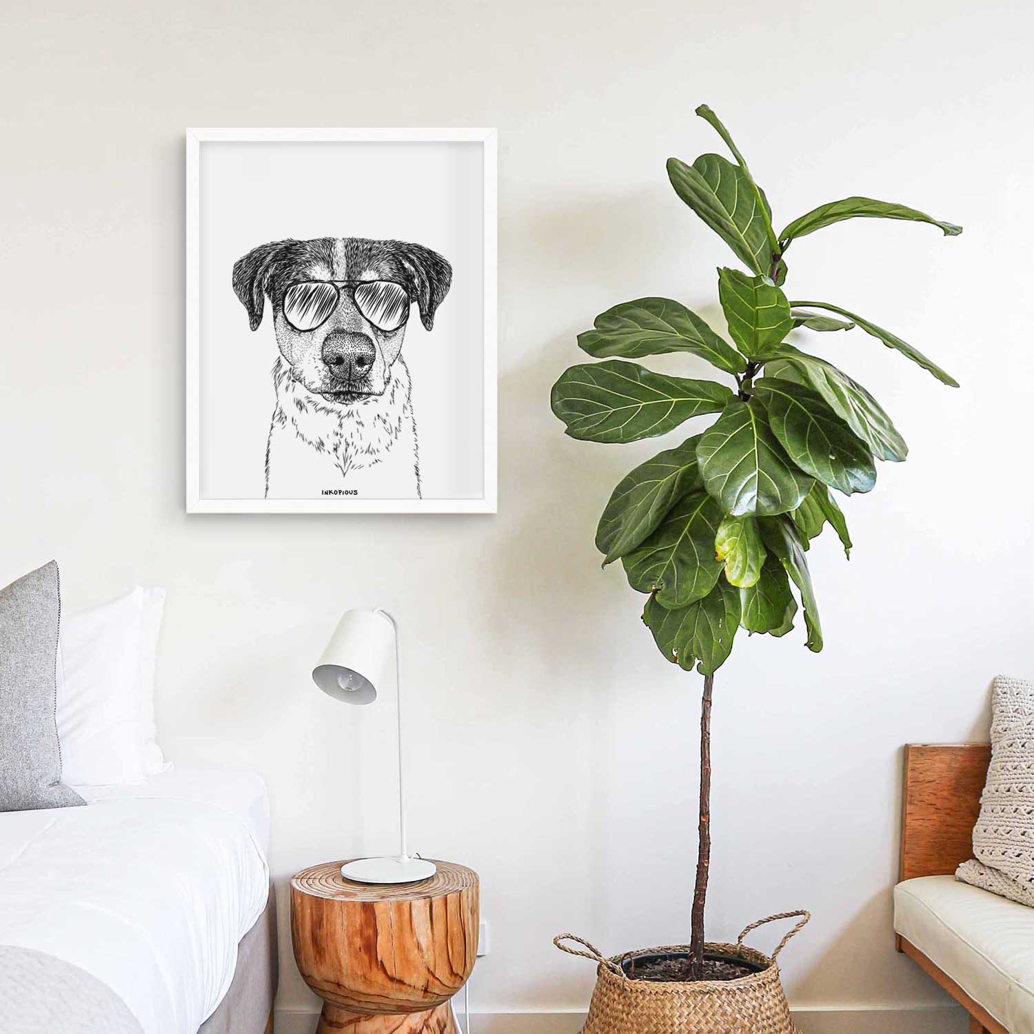 Gertrude the Mixed Breed Art Print