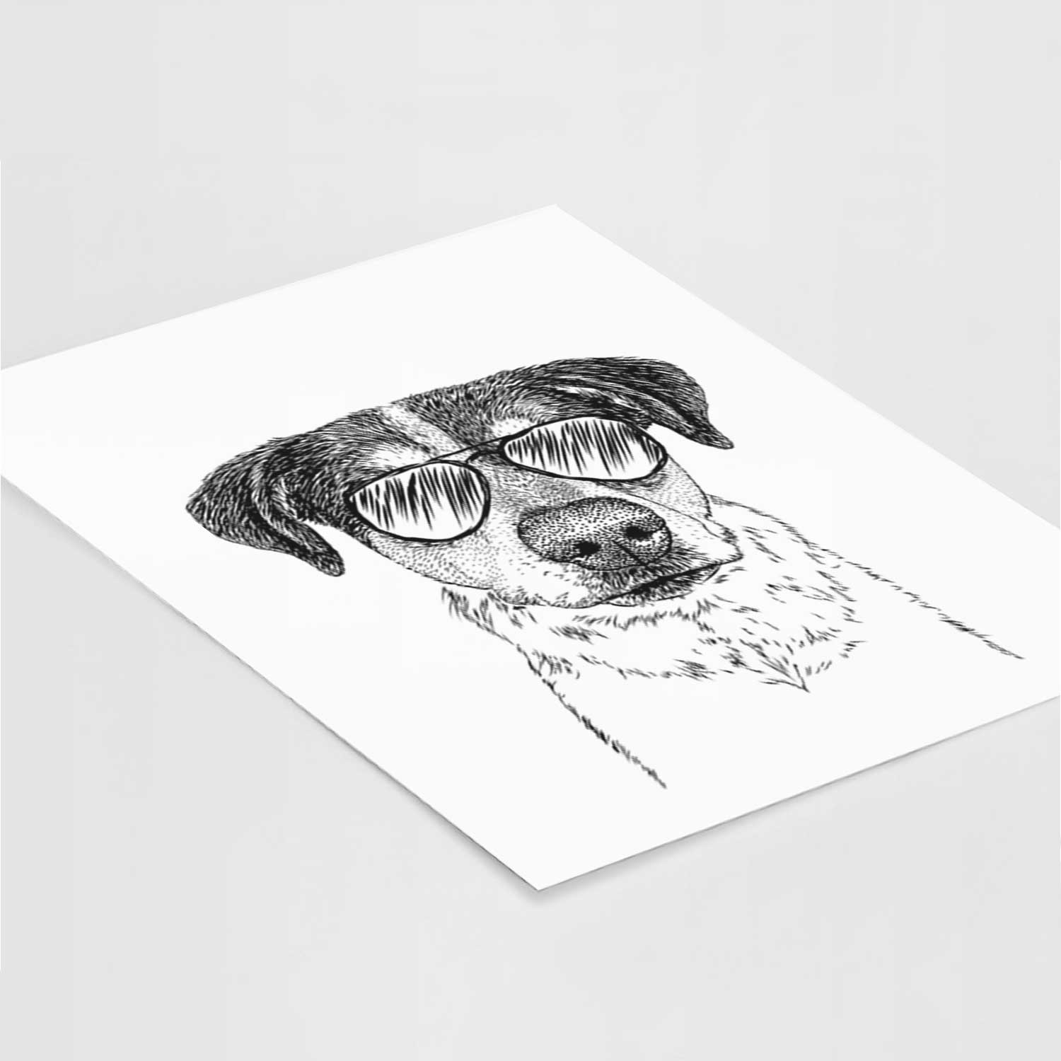 Gertrude the Mixed Breed Art Print