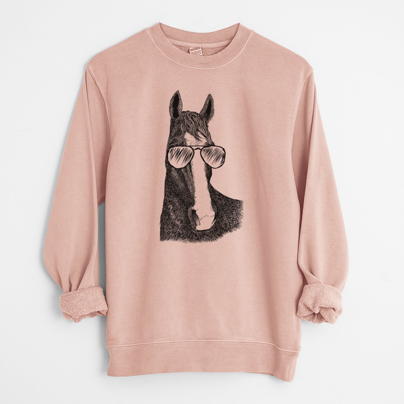 Aviator Gibson the Tennessee Walking Horse - Unisex Pigment Dyed Crew Sweatshirt