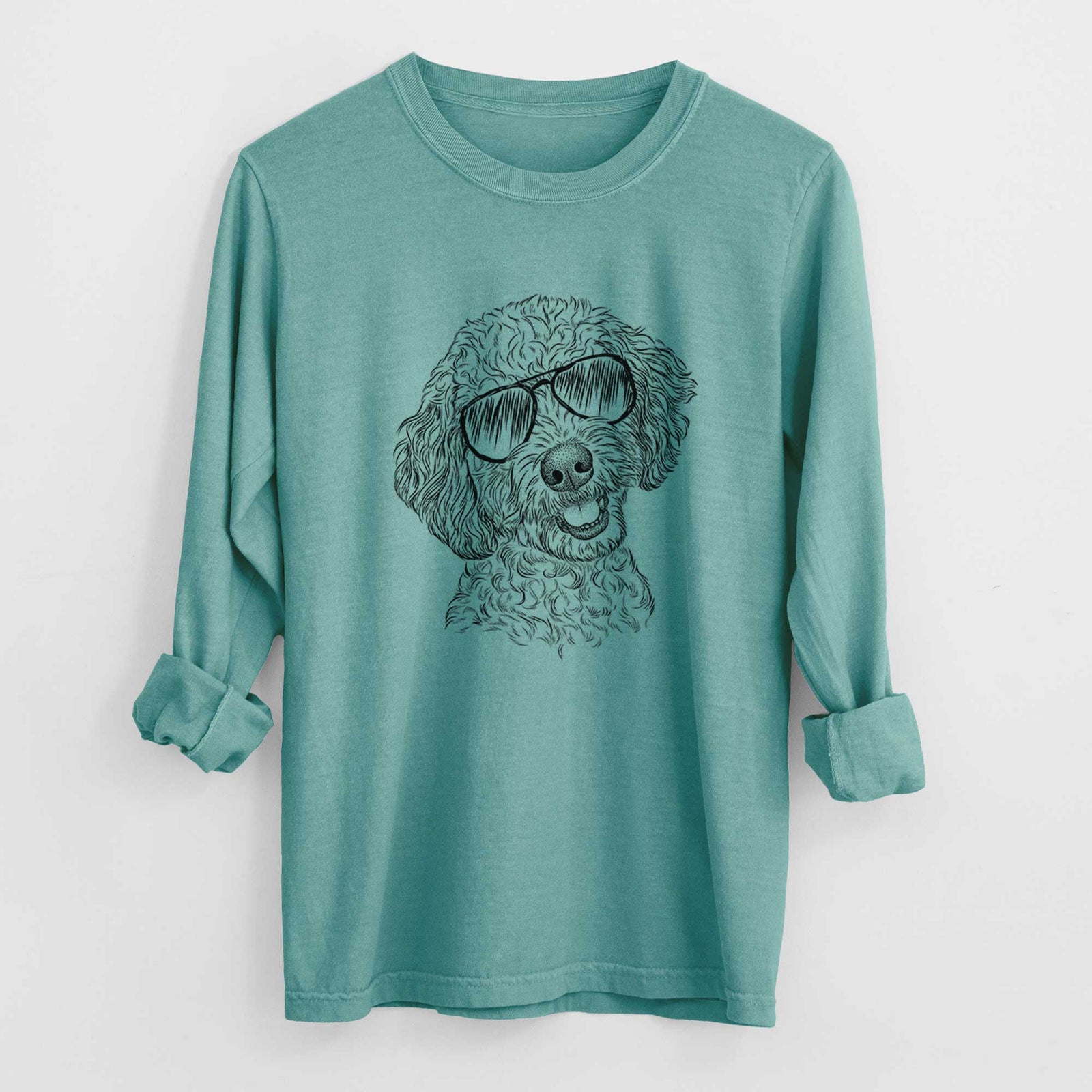 Aviators Gizmo the Goldendoodle - Heavyweight 100% Cotton Long Sleeve