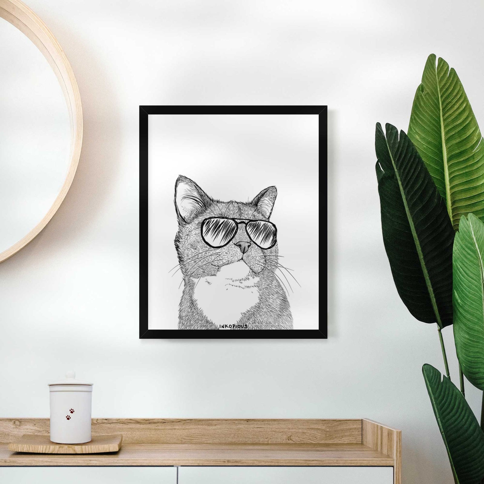Gizmo the Cat Art Print