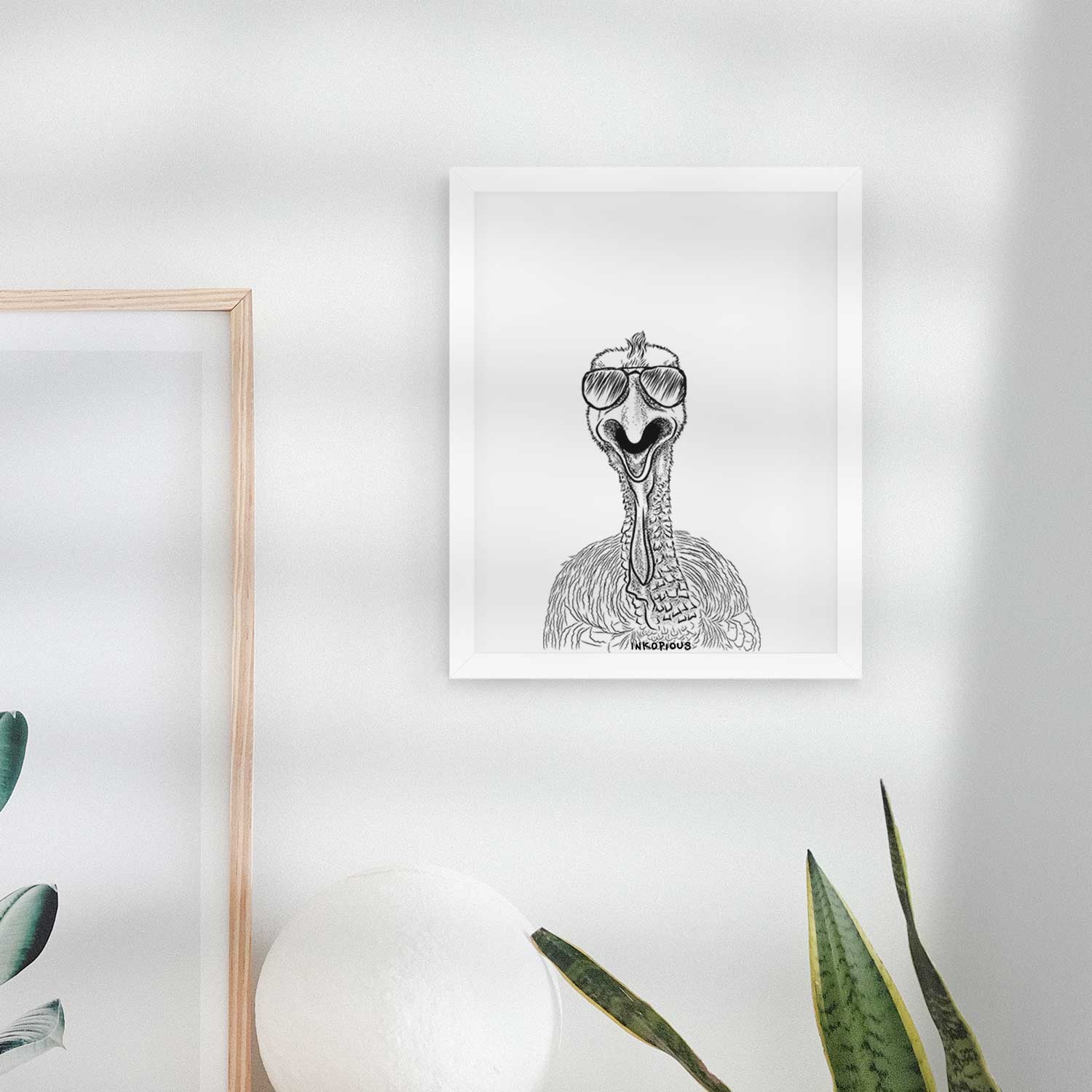 Gobble the Turkey Art Print