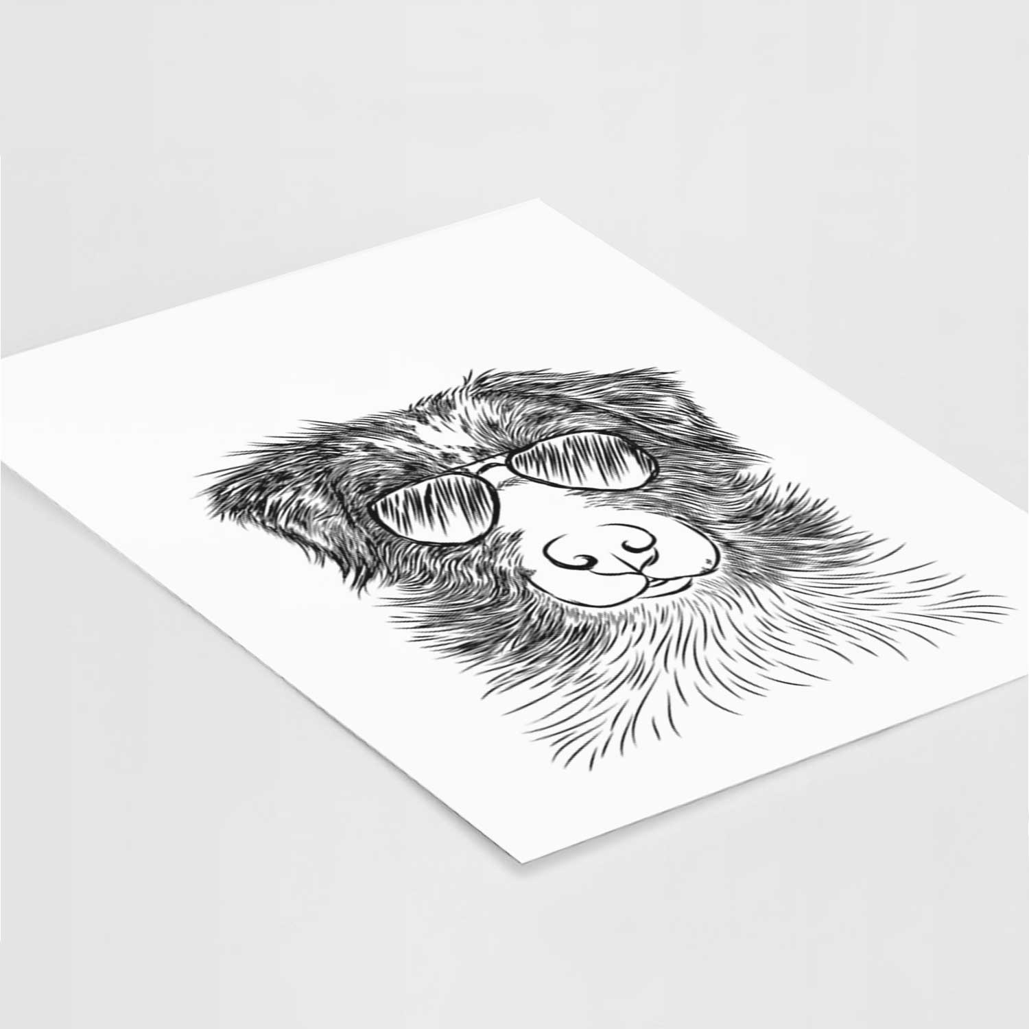 Gram the Australian Shepherd Art Print