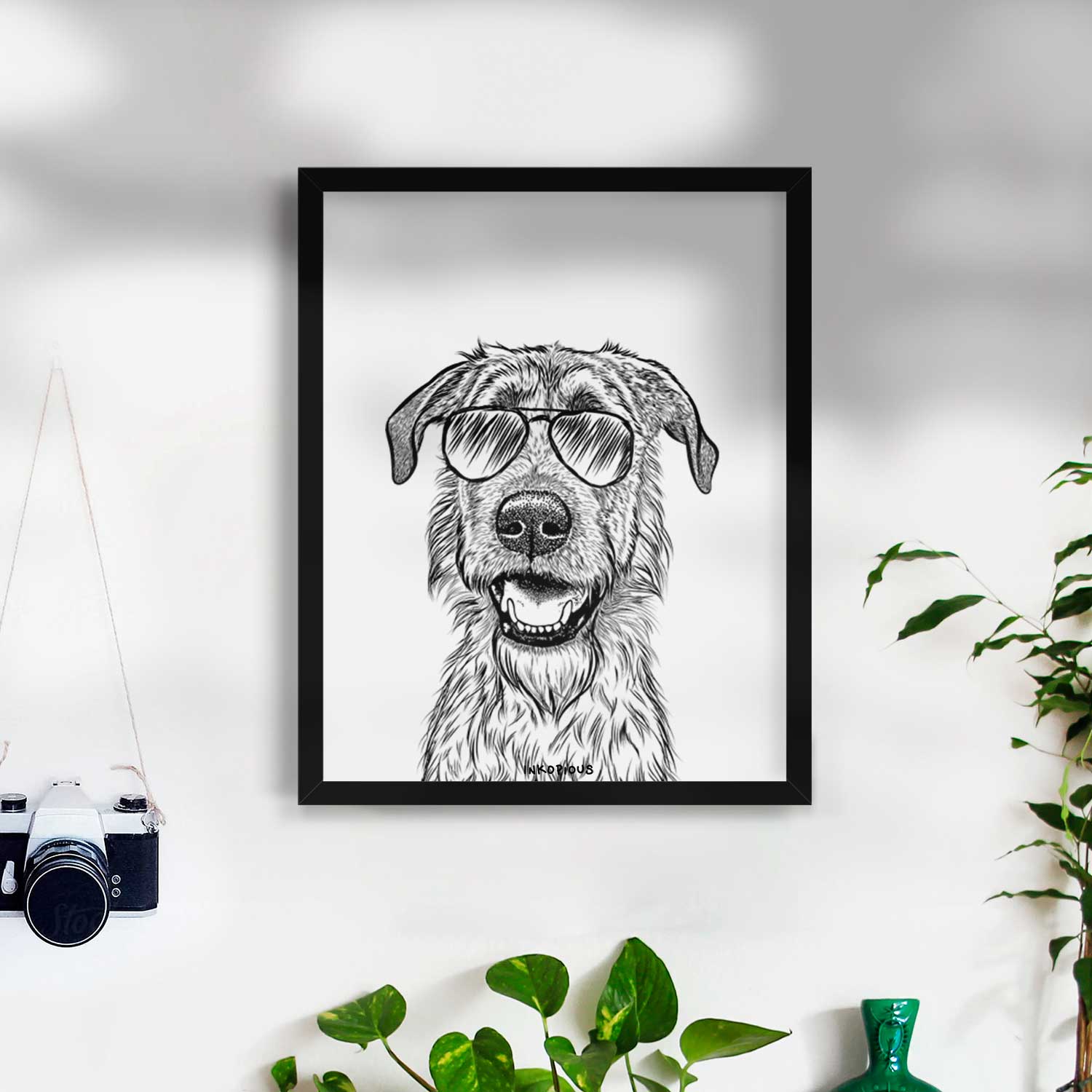 Griffin the Irish Wolfhound Art Print