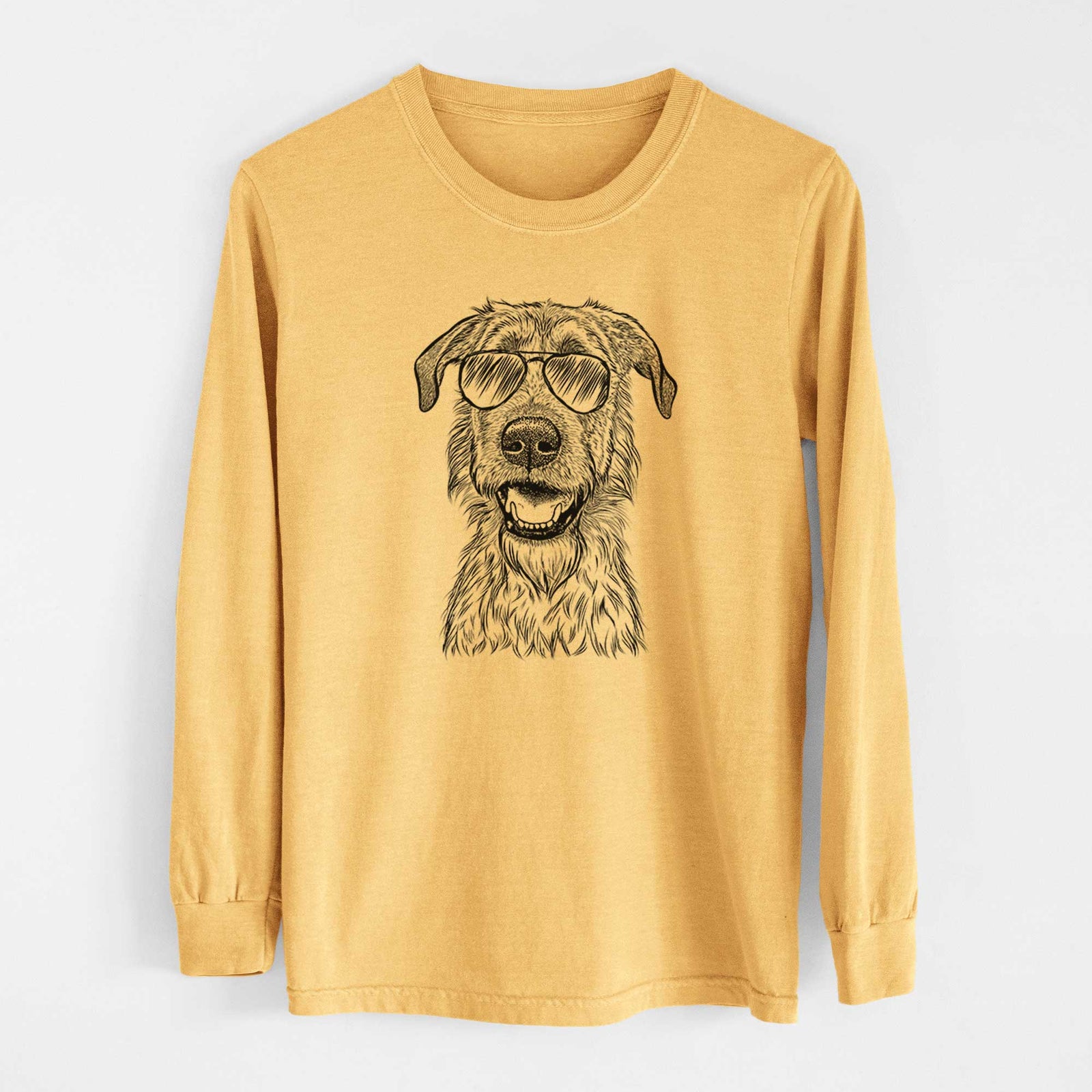Aviators Griffin the Irish Wolfhound - Heavyweight 100% Cotton Long Sleeve