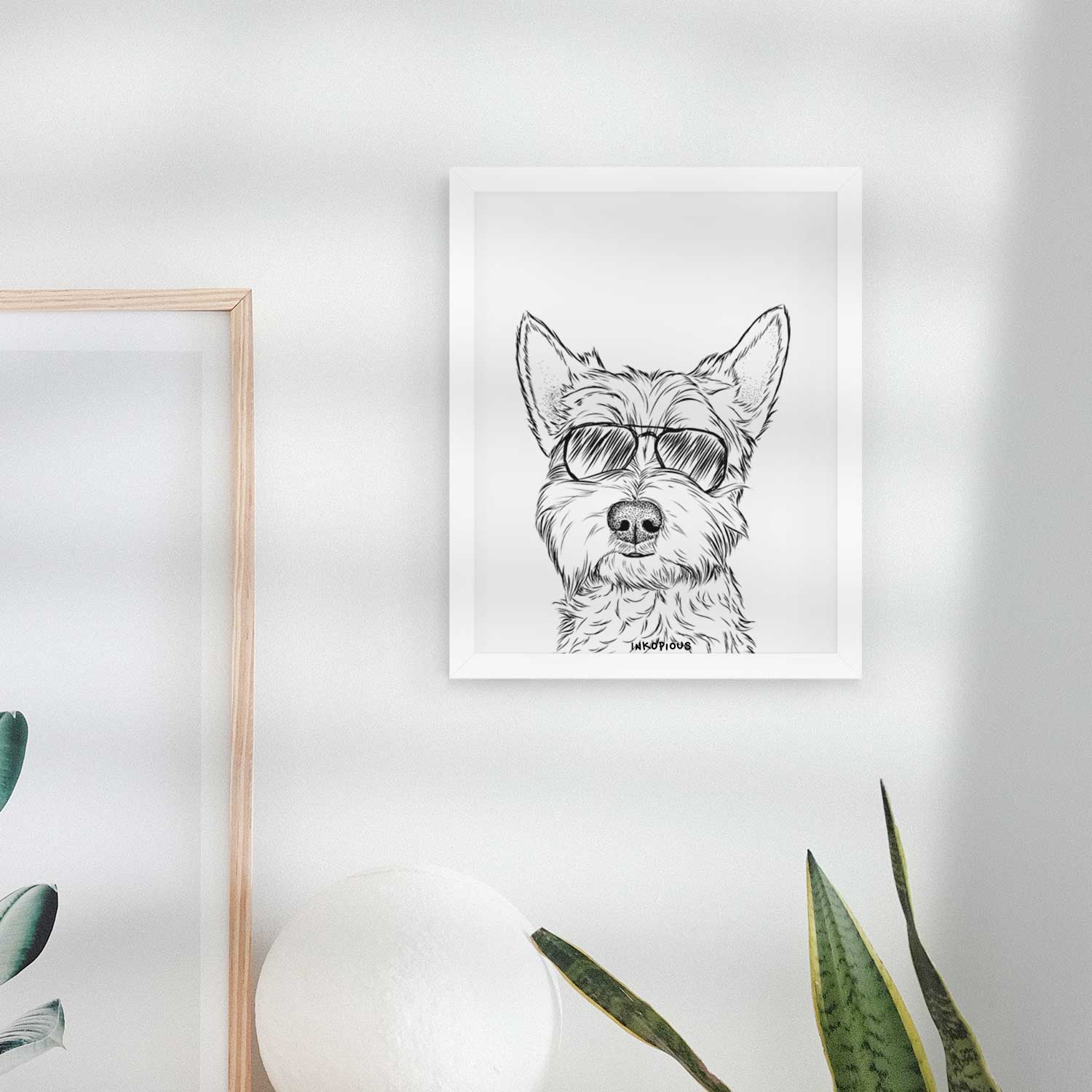 Grizel the West Highland Terrier Art Print