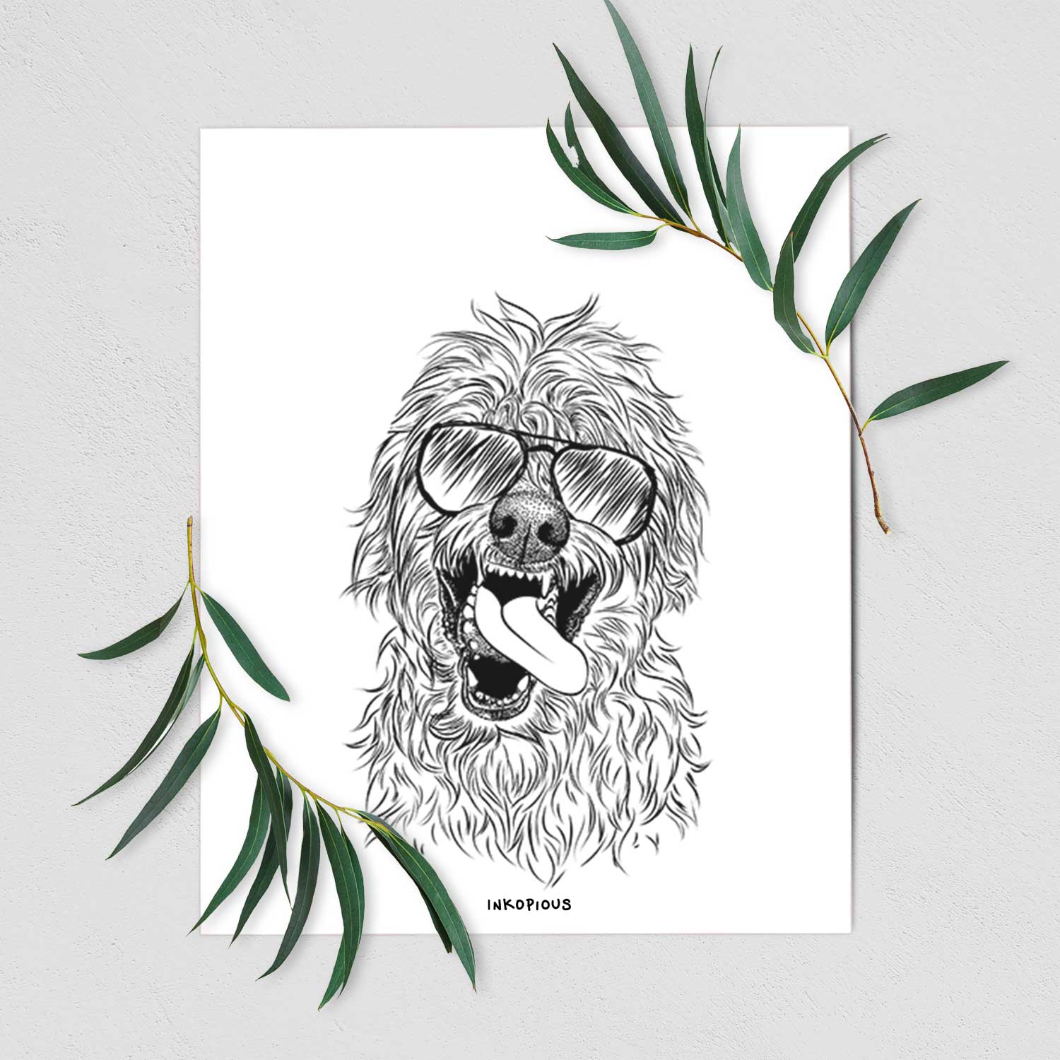 Groot the Irish Wolfhound Art Print