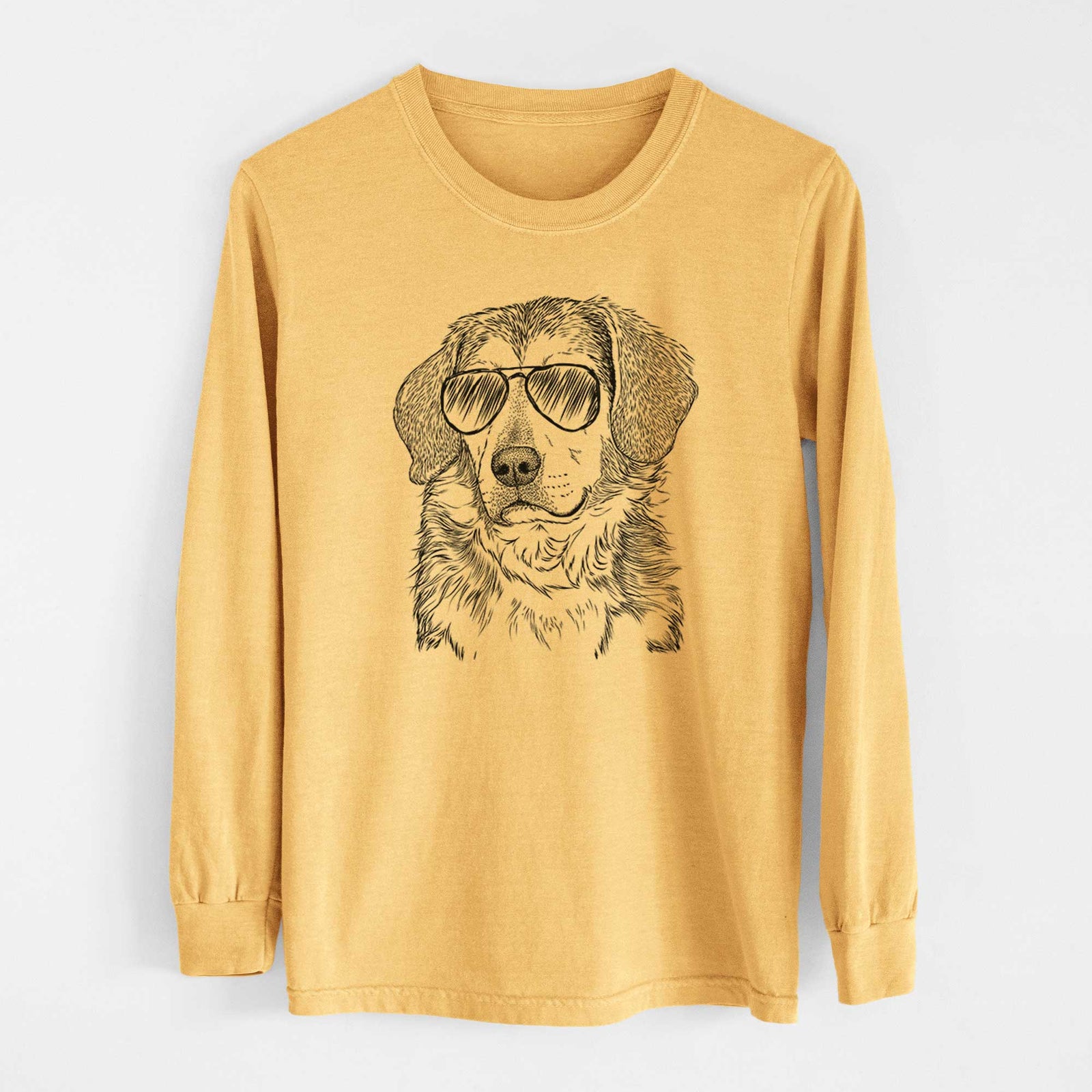 Aviators Gunner the Beagle Mix - Heavyweight 100% Cotton Long Sleeve