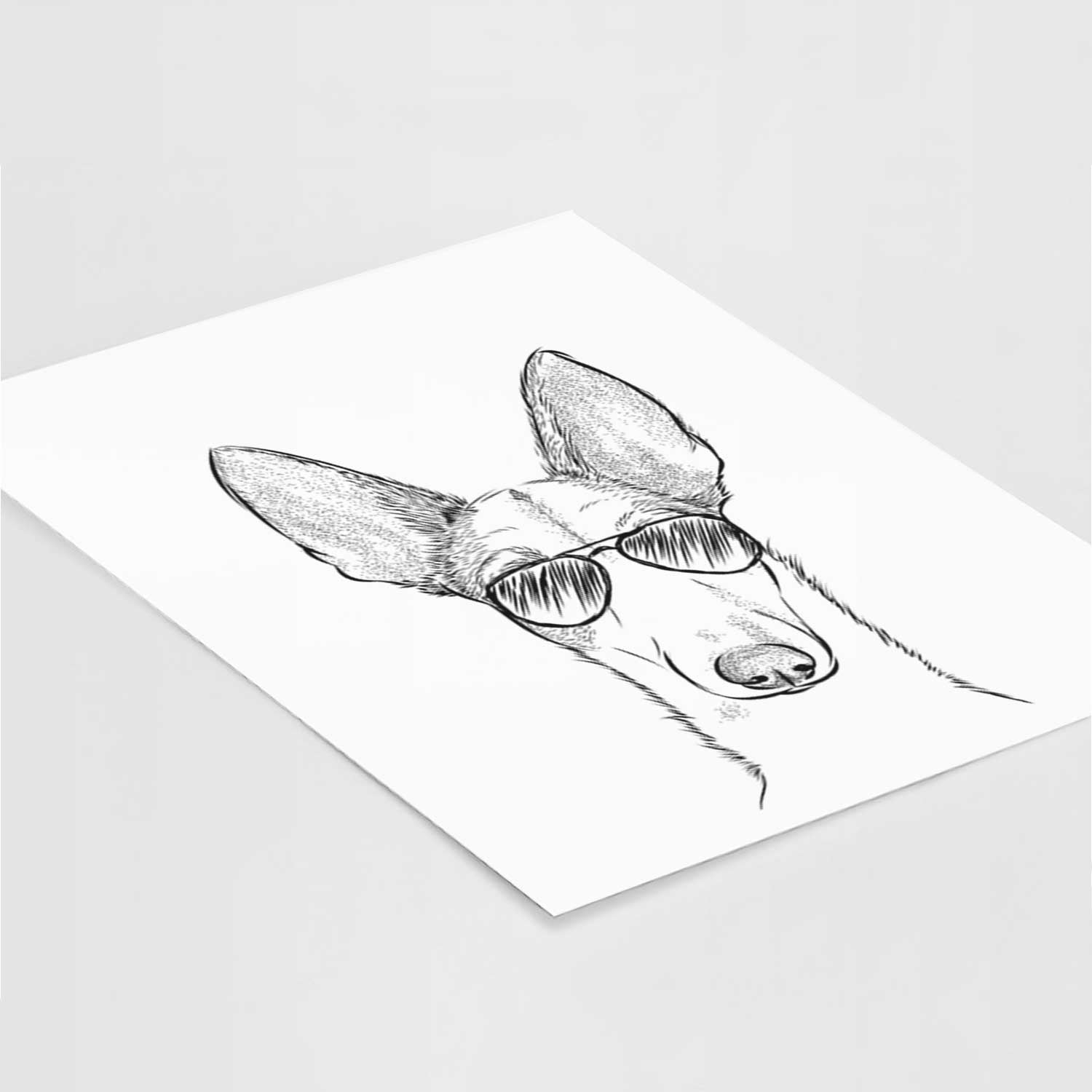 Halo the Ibizan Sight Hound Art Print