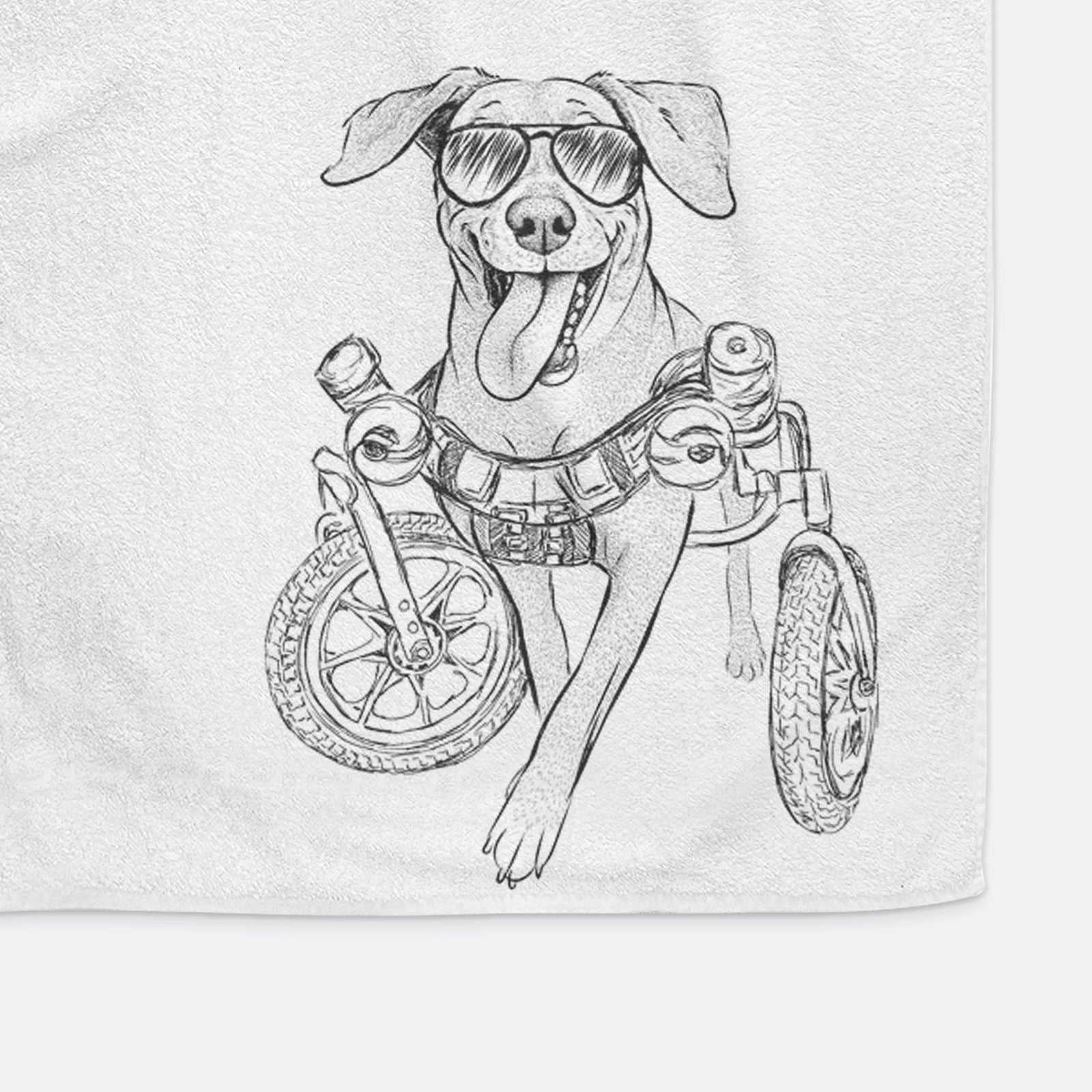 Hannah the Pitbull Mix Decorative Hand Towel