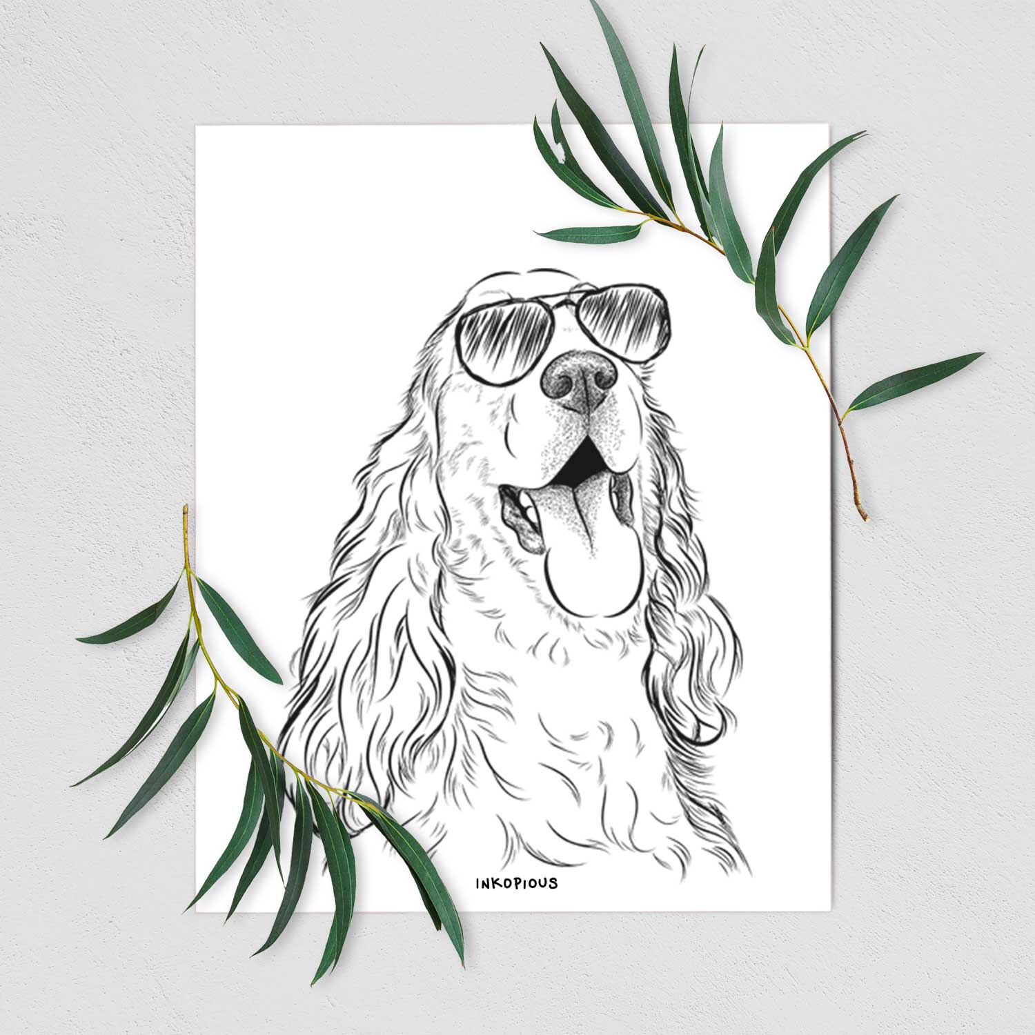 Happy Henry the English Cocker Spaniel Art Print