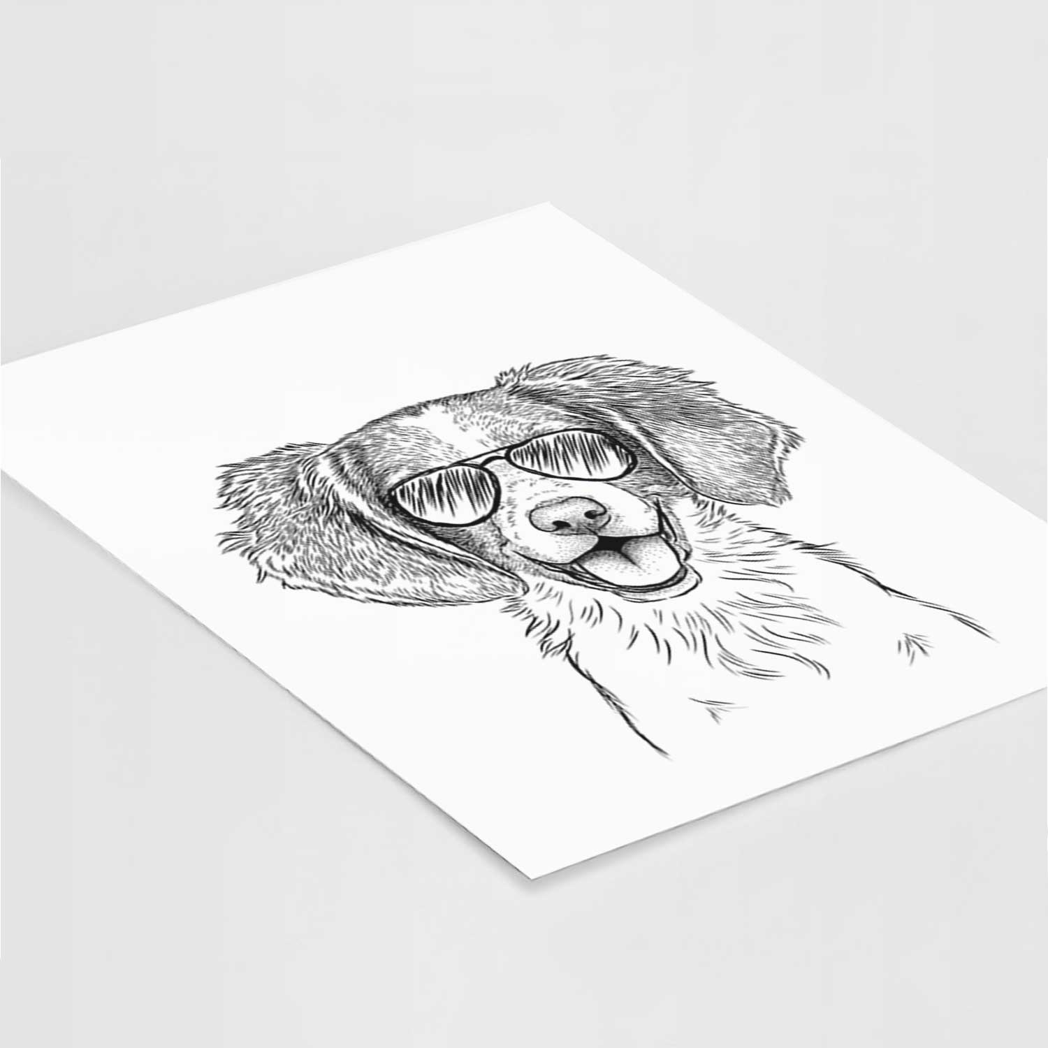 Happy Holly the Brittany Spaniel Art Print
