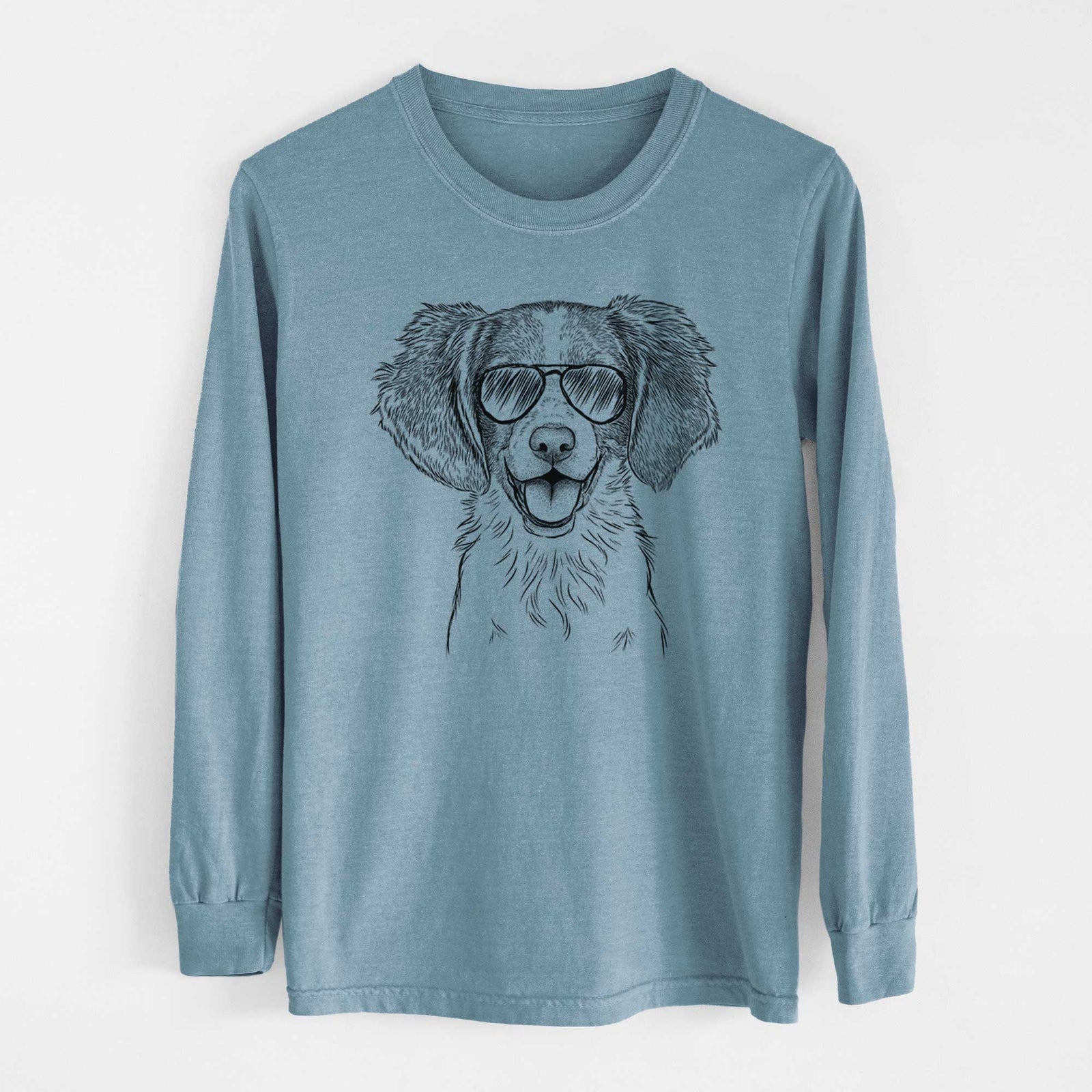 Aviators Happy Holly the Brittany Spaniel - Heavyweight 100% Cotton Long Sleeve