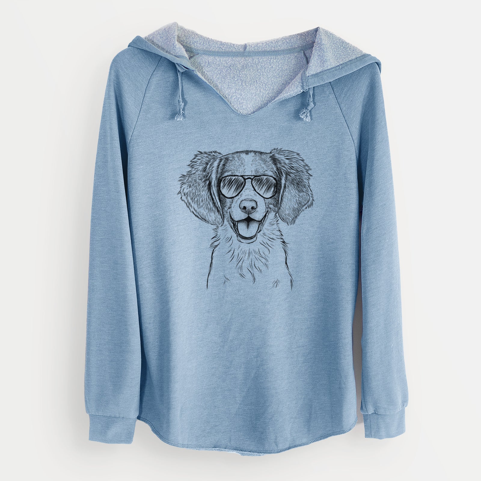 Aviator Happy Holly the Brittany Spaniel - Cali Wave Hooded Sweatshirt