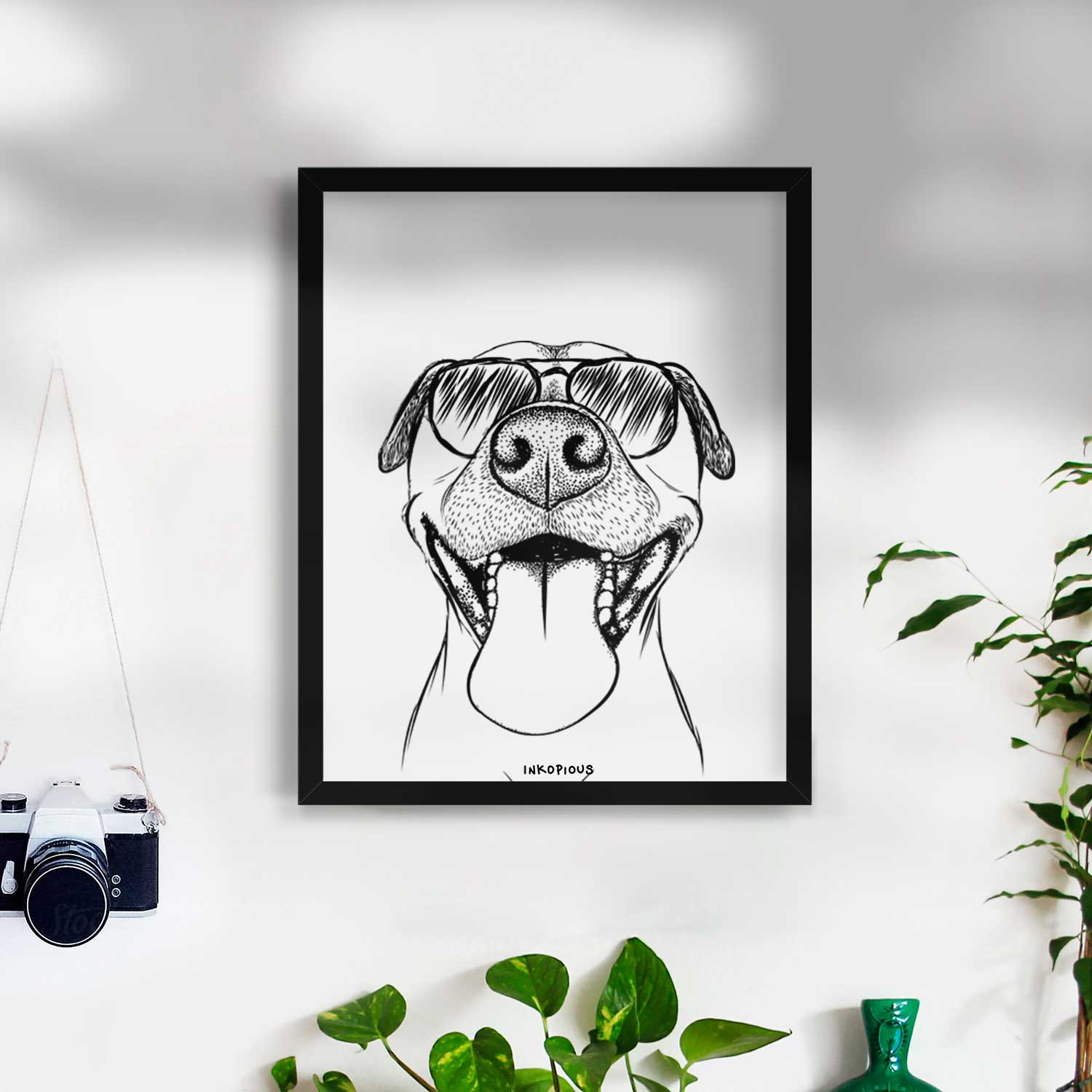 Happy Jack the Mixed Breed Art Print
