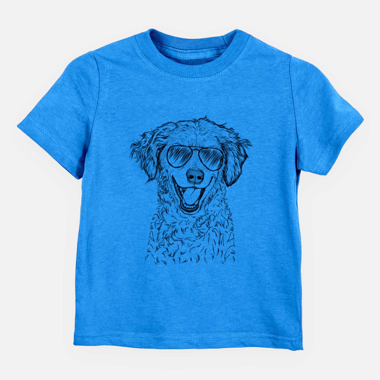 Aviator Happy Otis the Miniature Goldendoodle - Kids/Youth/Toddler Shirt