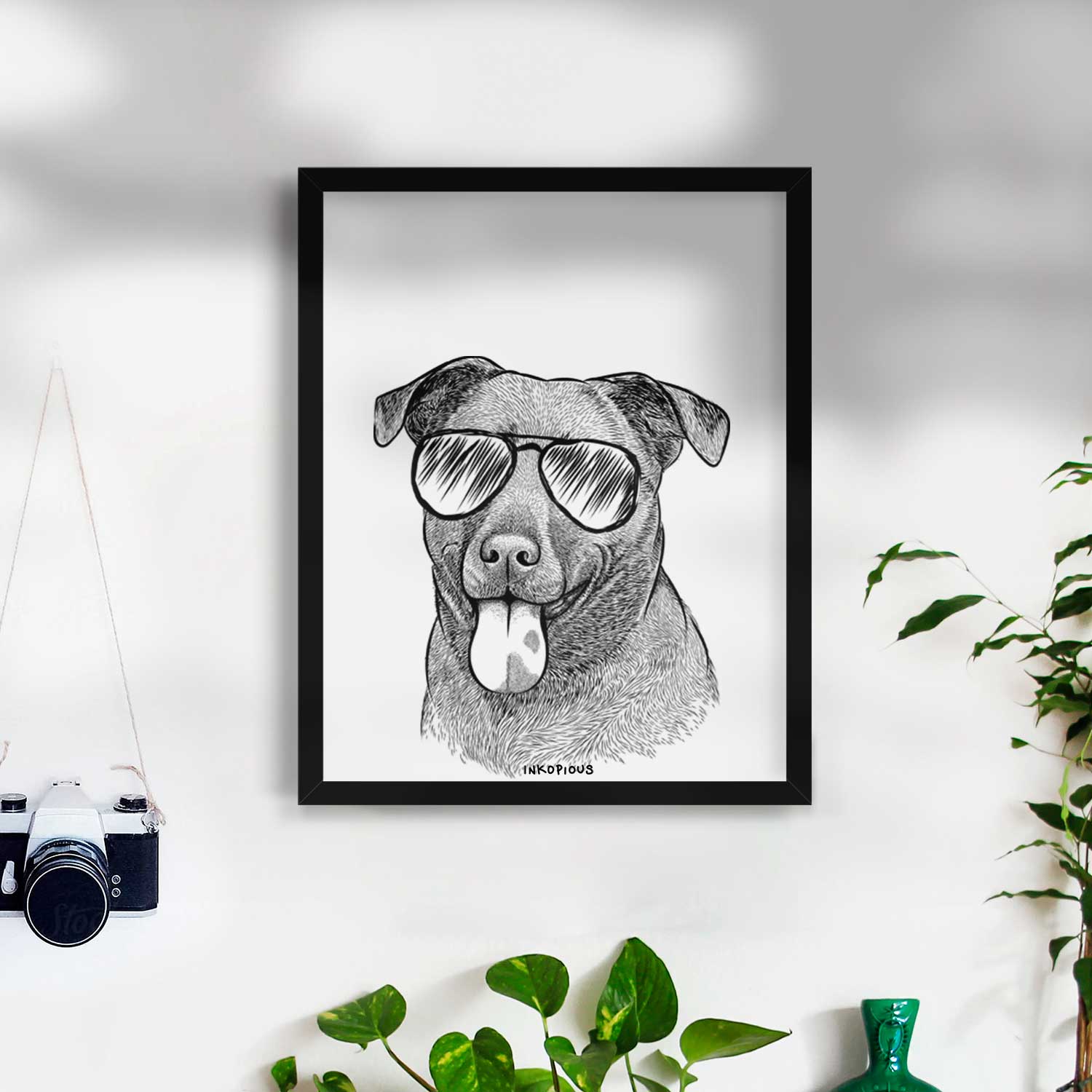 Harbor the Mixed Breed Art Print