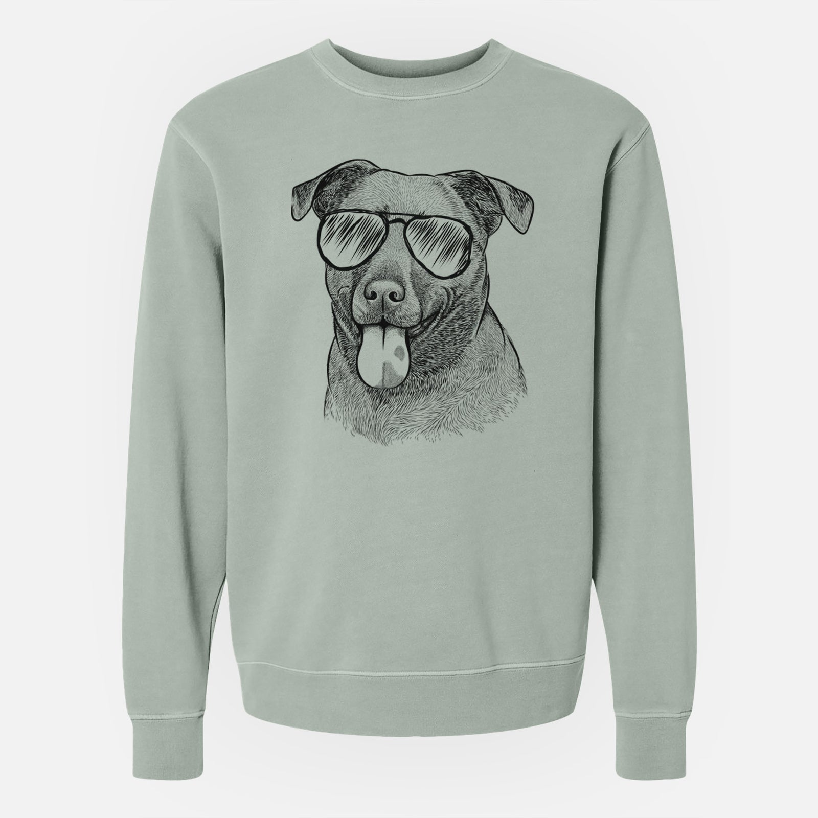 Aviator Harbor the Mixed Breed - Unisex Pigment Dyed Crew Sweatshirt
