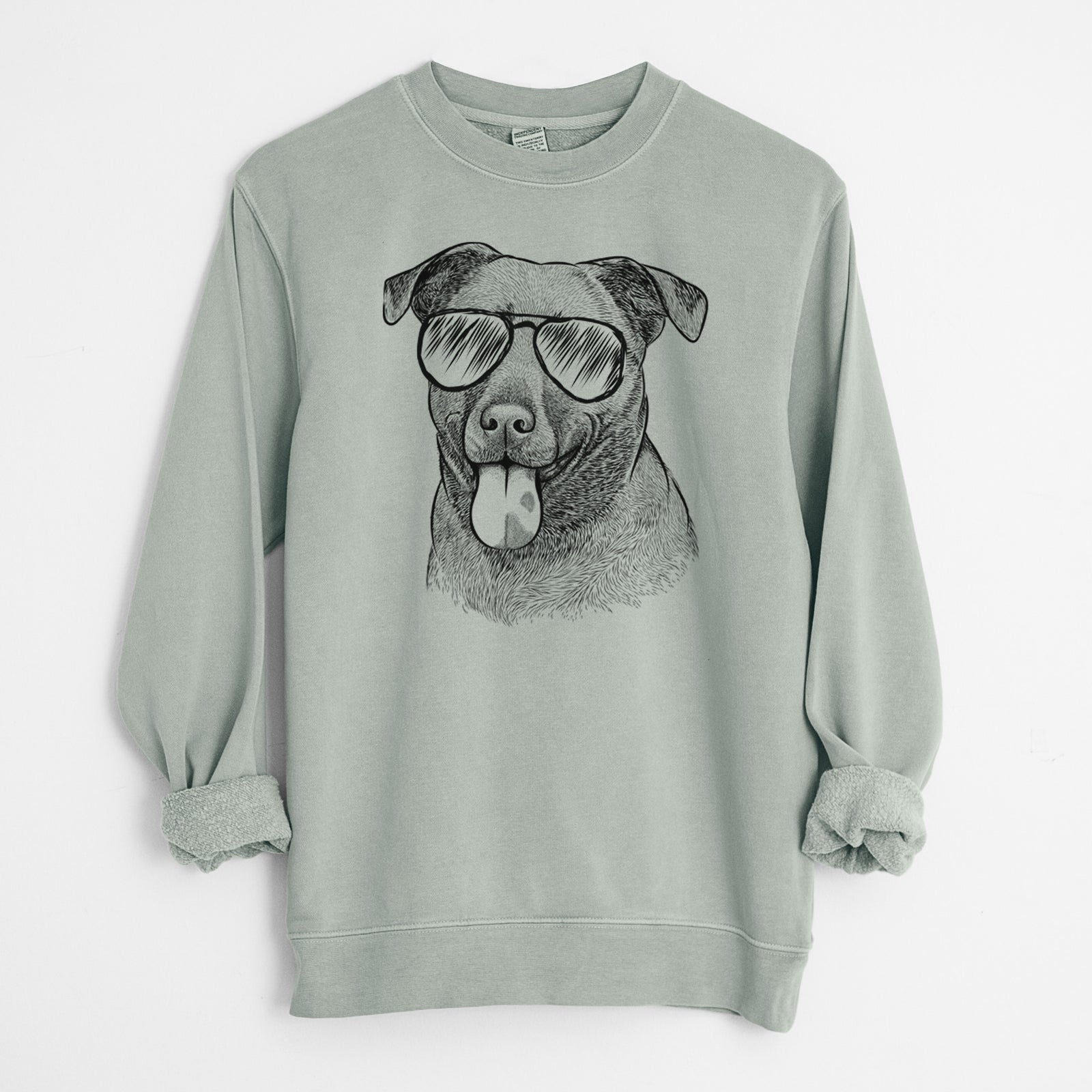 Aviator Harbor the Mixed Breed - Unisex Pigment Dyed Crew Sweatshirt