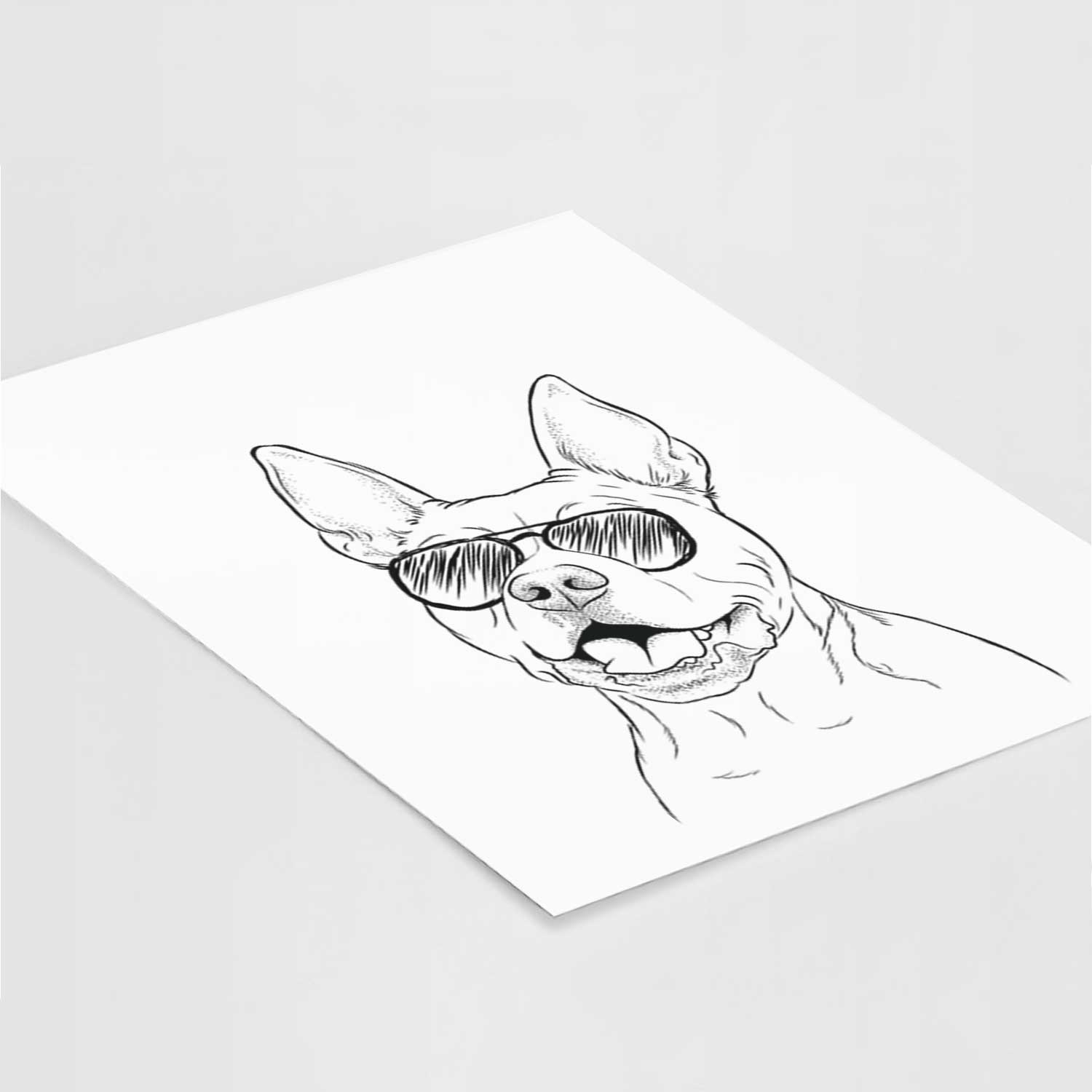 Harley the Pitbull Art Print