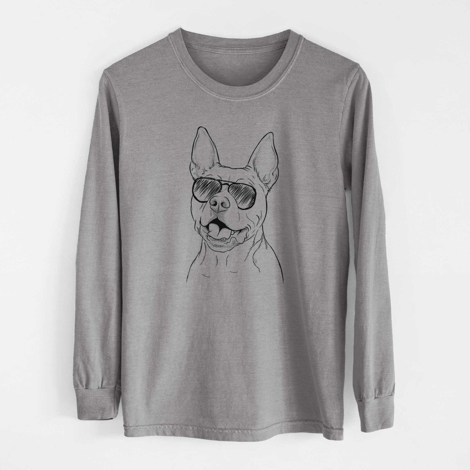 Aviators Harley the Pitbull - Heavyweight 100% Cotton Long Sleeve