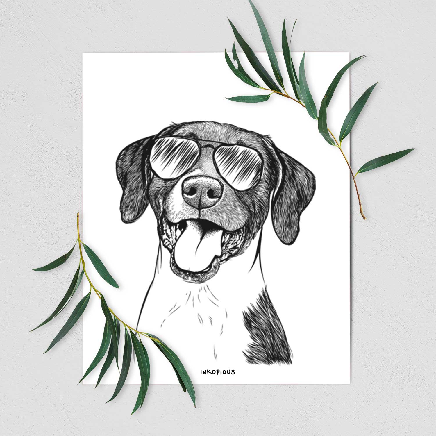 Harper the Mixed Breed Art Print