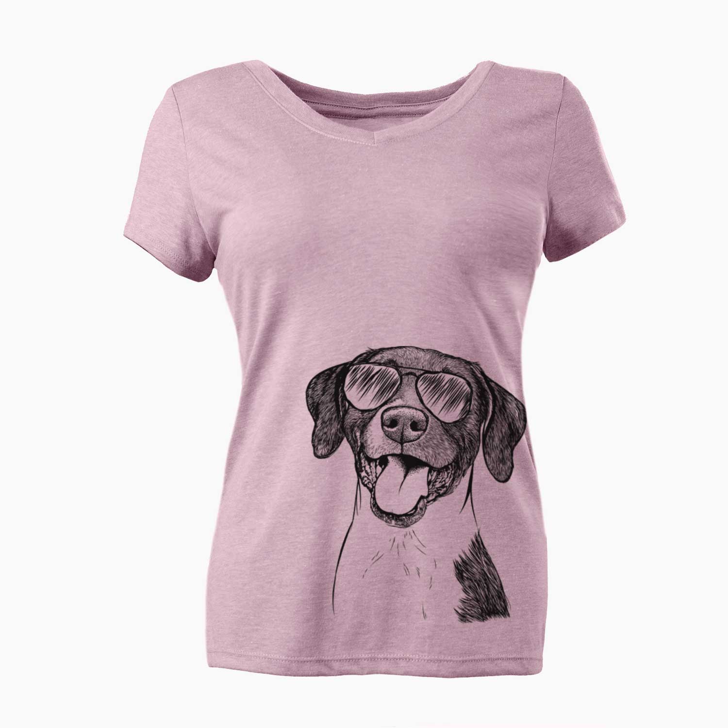 Aviator Harper the Mixed Breed - Women's V-neck Shirt