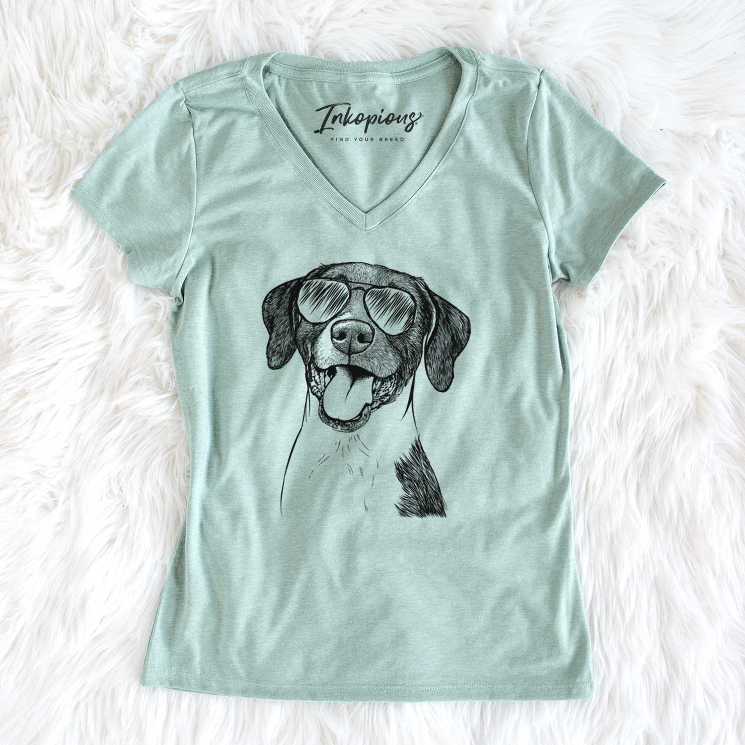 Aviator Harper the Mixed Breed - Women's V-neck Shirt