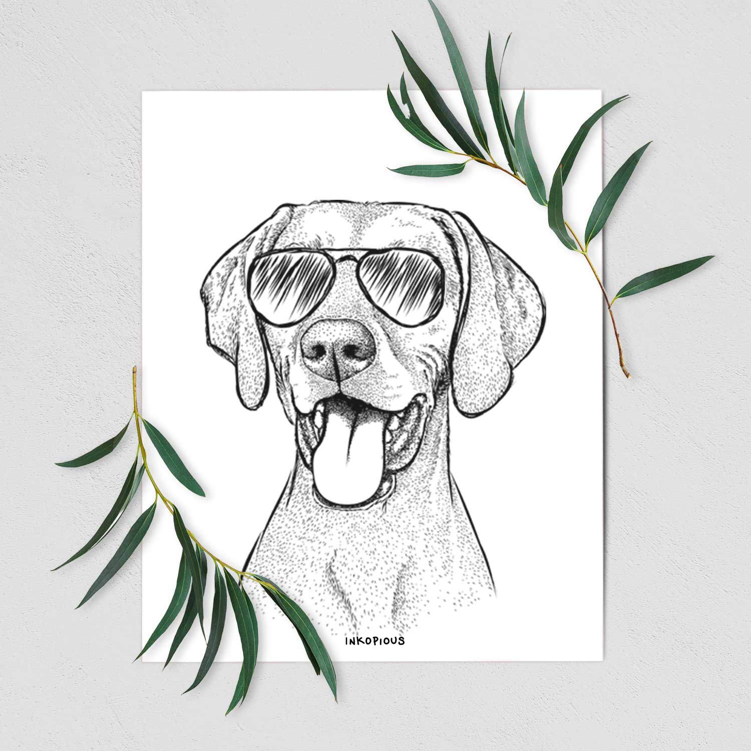 Harper the Vizsla Art Print