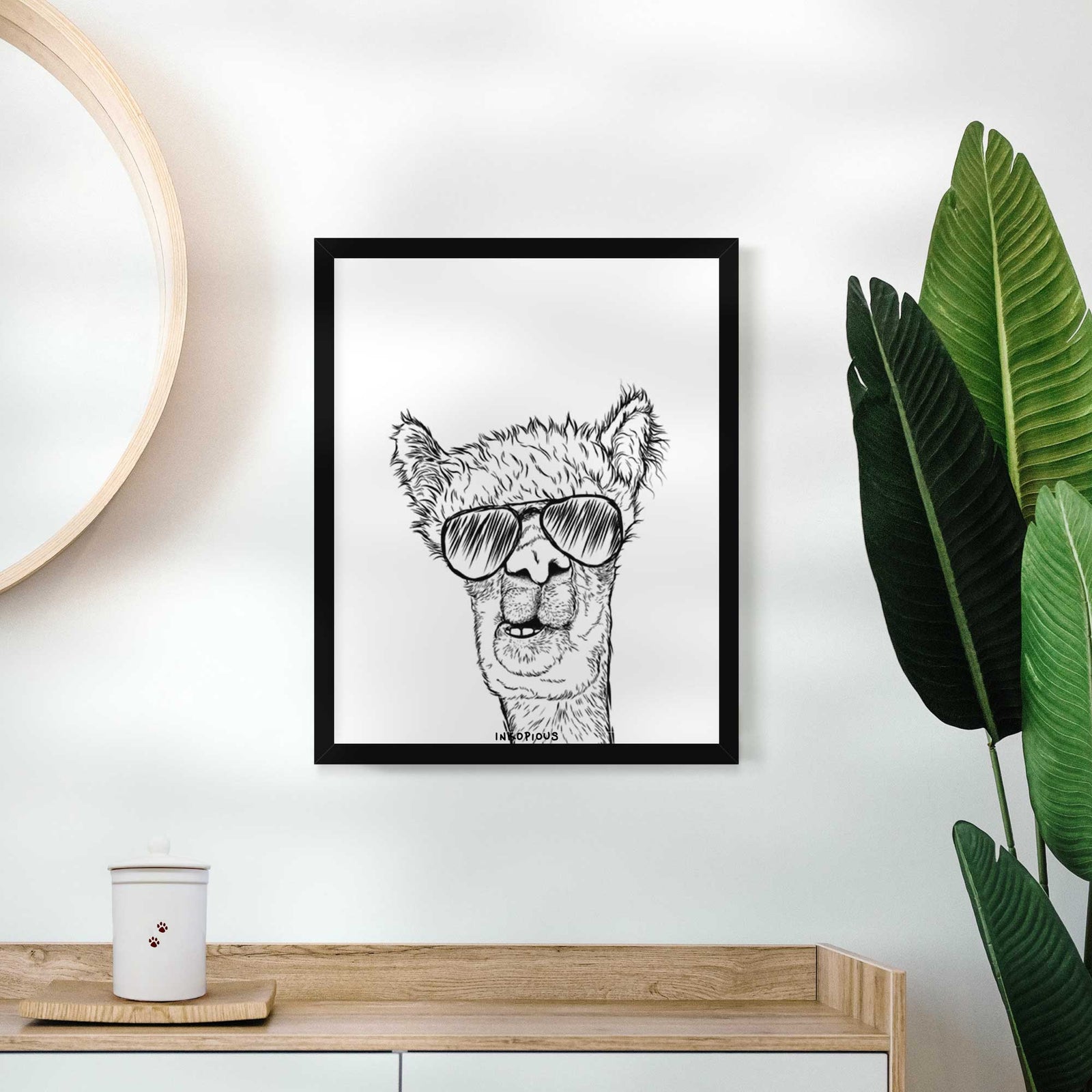 Henry the Alpaca Art Print