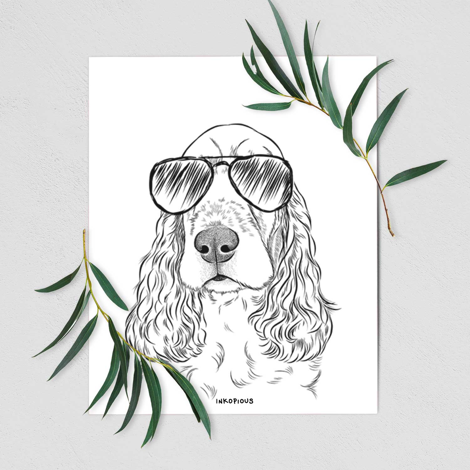 Henry the English Cocker Spaniel Art Print