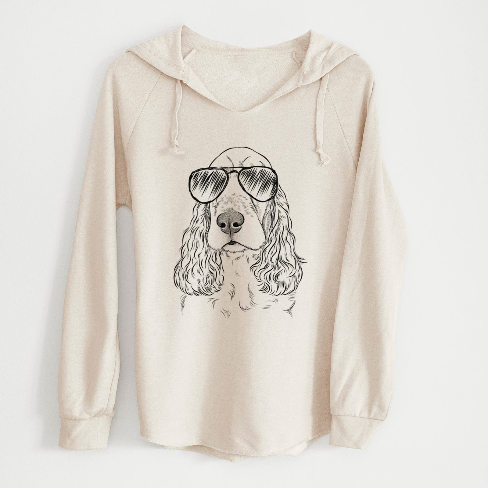 Aviator Henry the English Cocker Spaniel - Cali Wave Hooded Sweatshirt