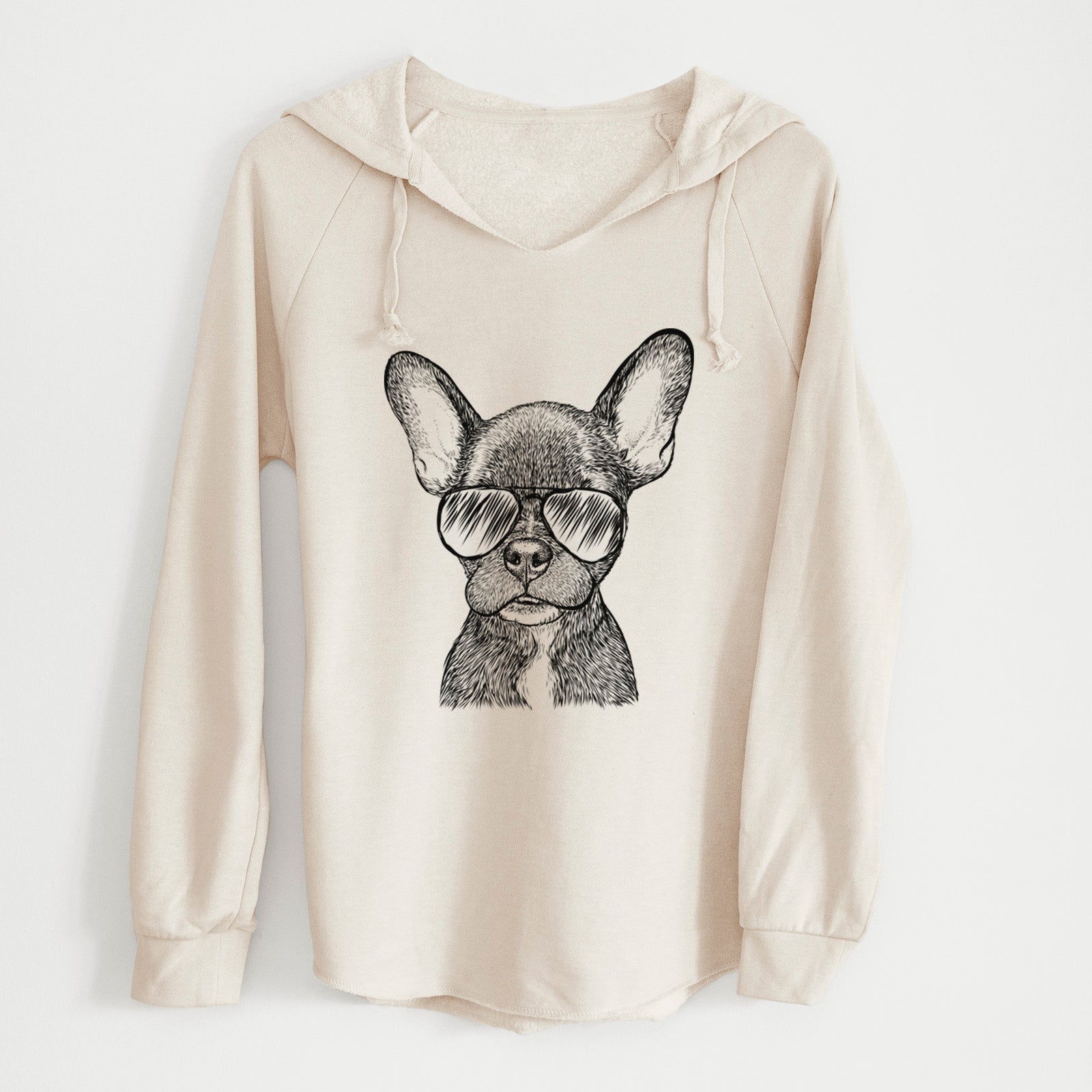Aviator Henry the French Bulldog - Cali Wave Hooded Sweatshirt