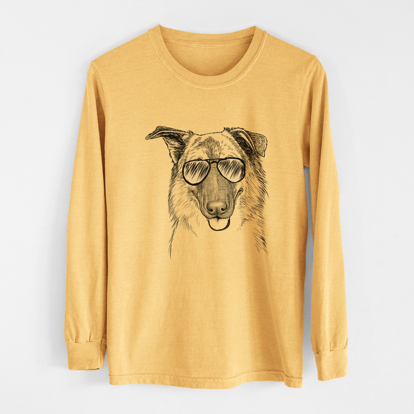 Aviators Henry the German Shepherd - Heavyweight 100% Cotton Long Sleeve