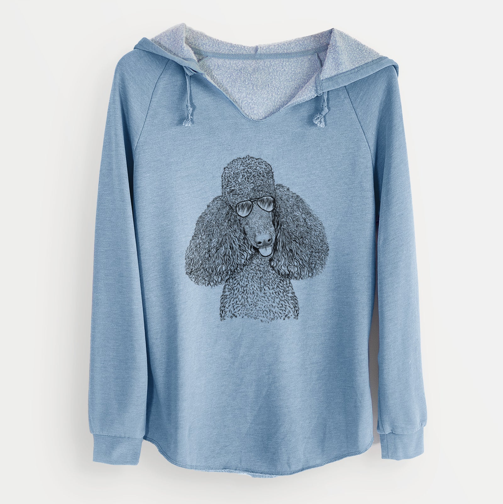 Aviator Henry the Standard Poodle - Cali Wave Hooded Sweatshirt