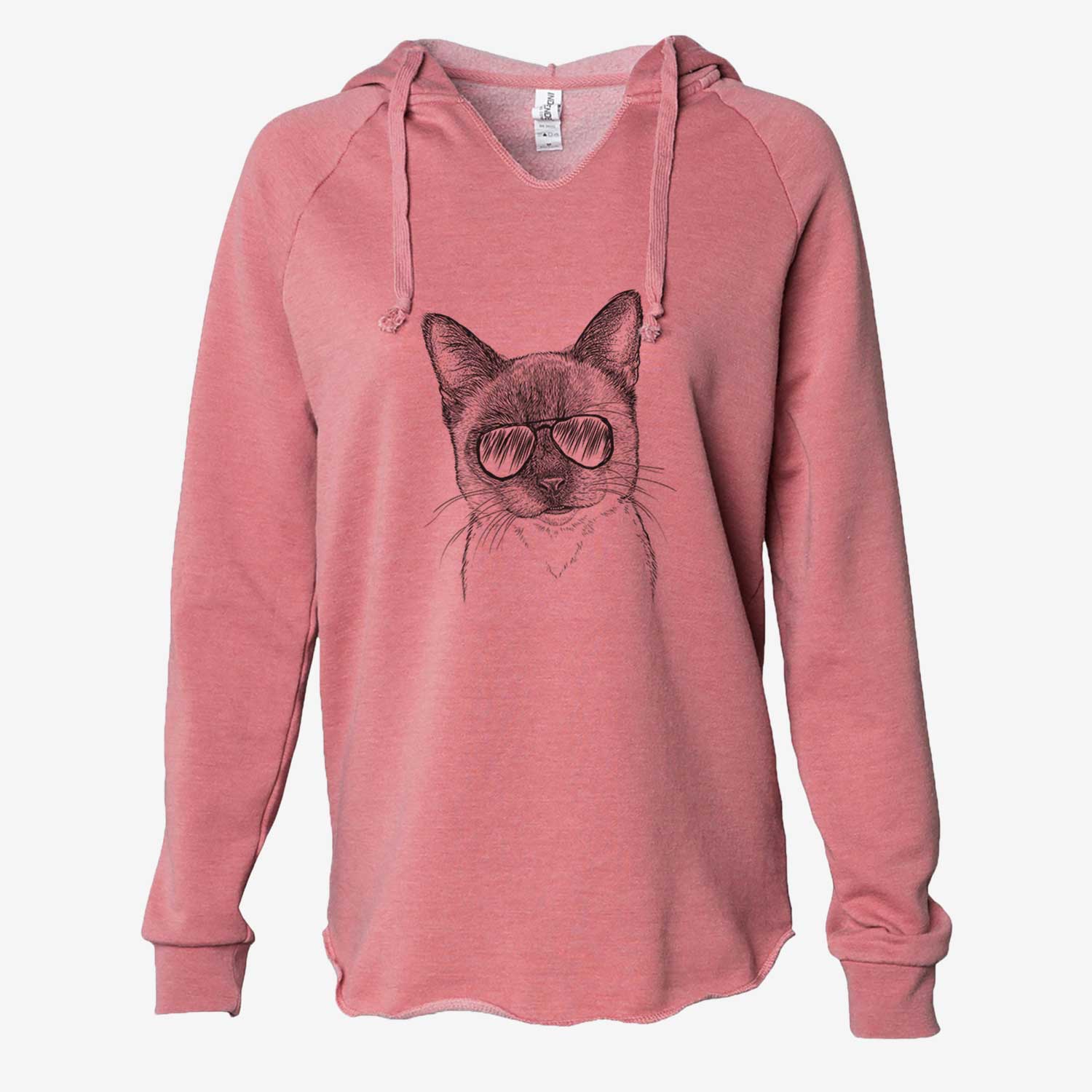 Hoggle the Siamese Cat - Cali Wave Hooded Sweatshirt