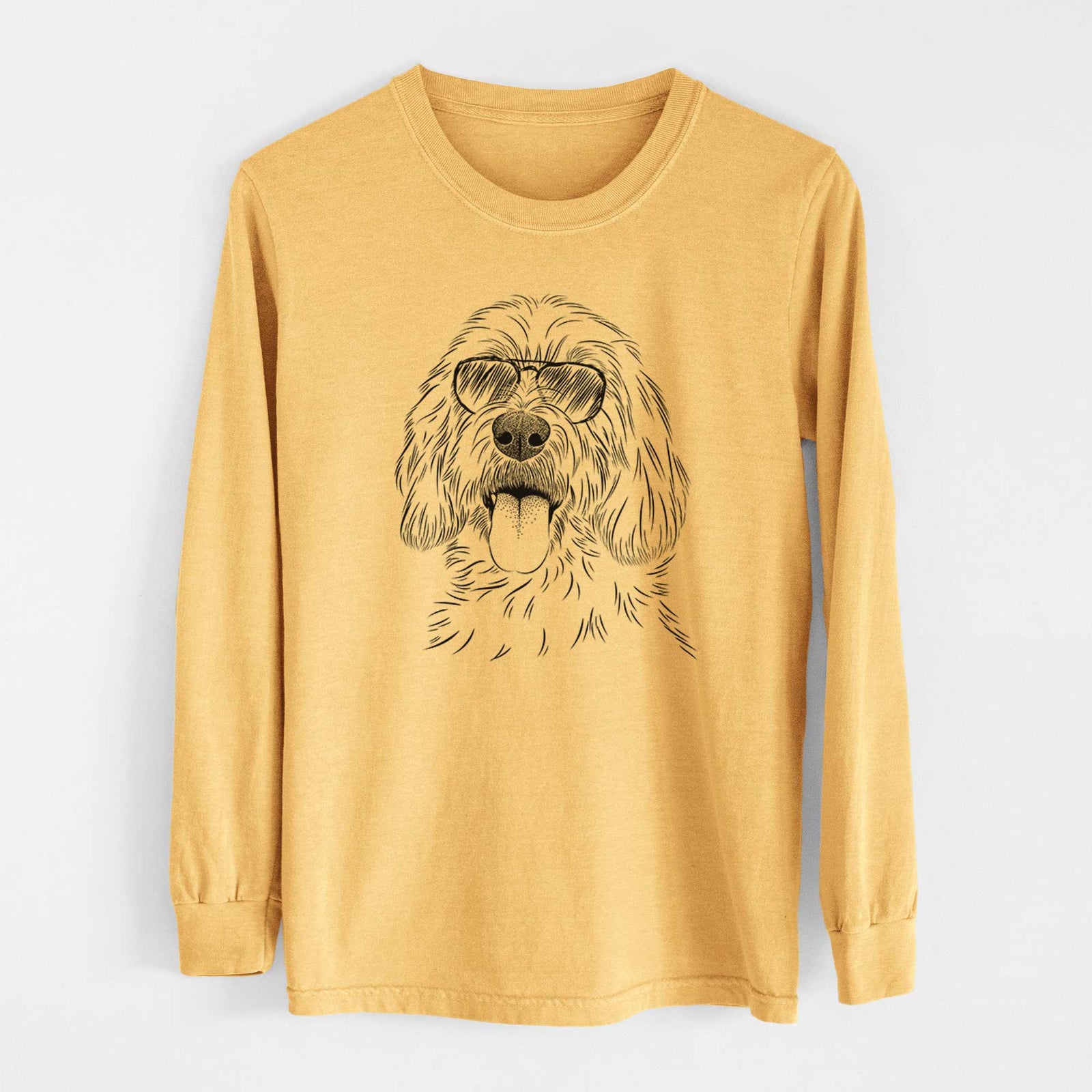 Aviators Homer the Grand Basset Griffon Vendeen - Heavyweight 100% Cotton Long Sleeve