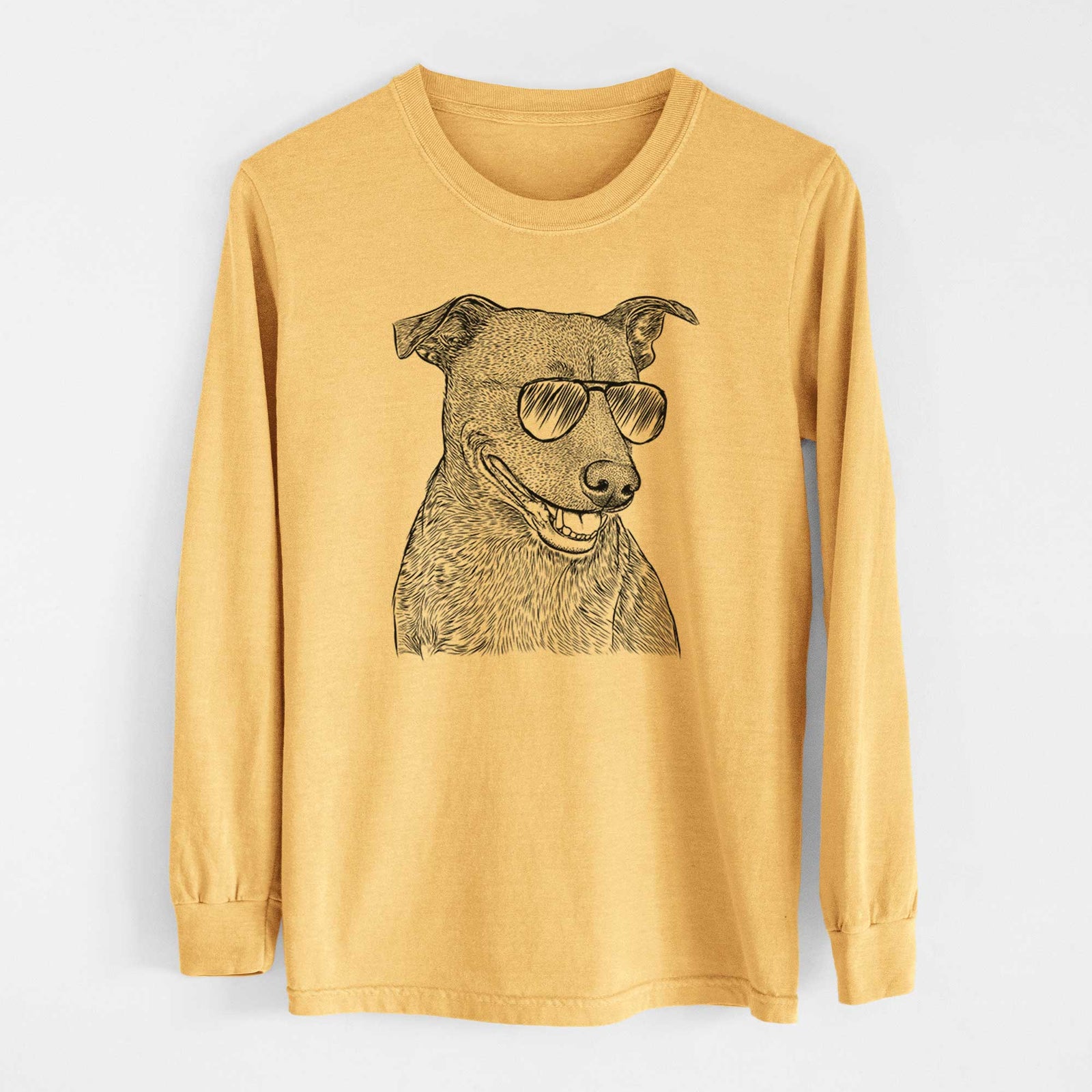 Aviators Honey the Lab Pit Mix - Heavyweight 100% Cotton Long Sleeve