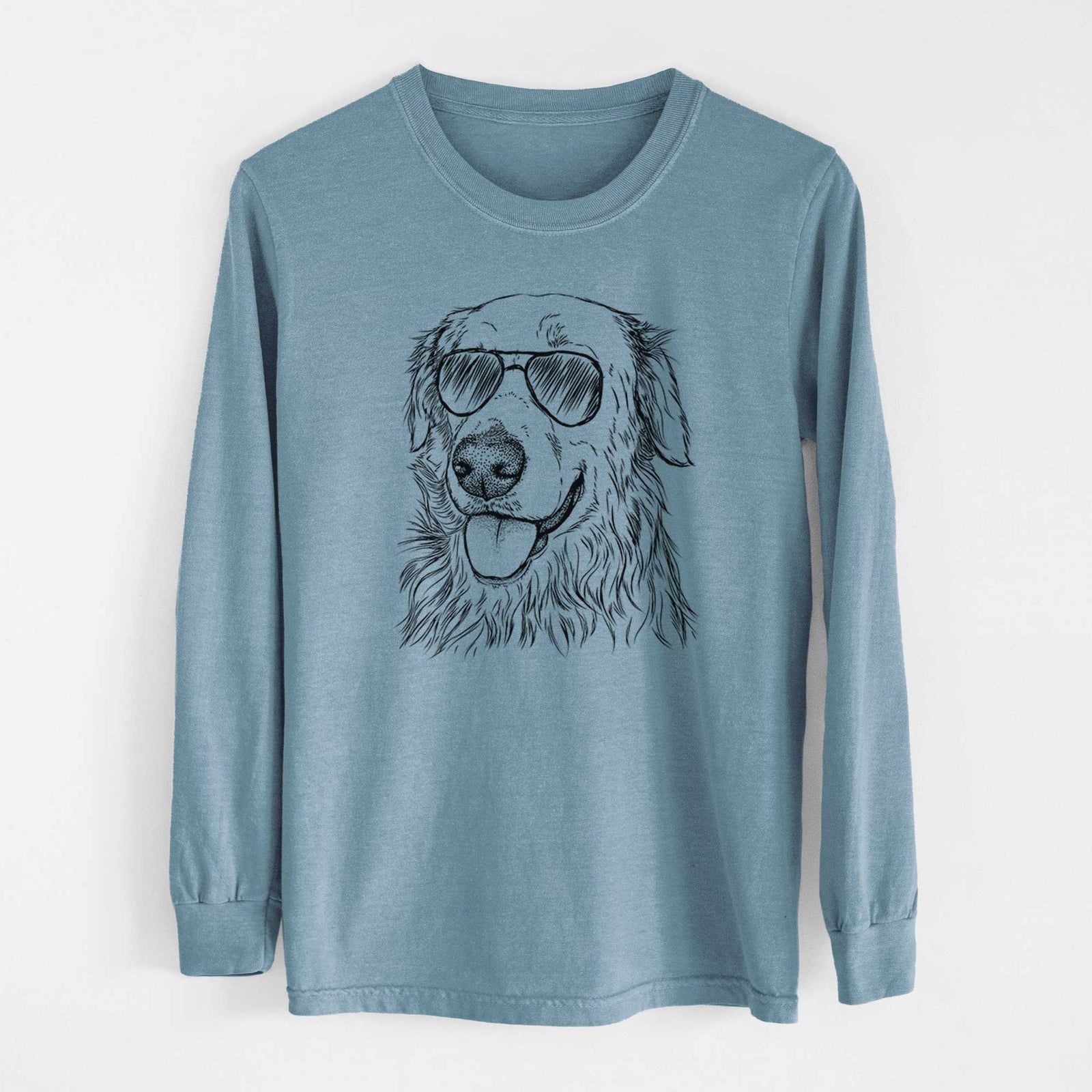 Aviators Hopper the Golden Retriever - Heavyweight 100% Cotton Long Sleeve