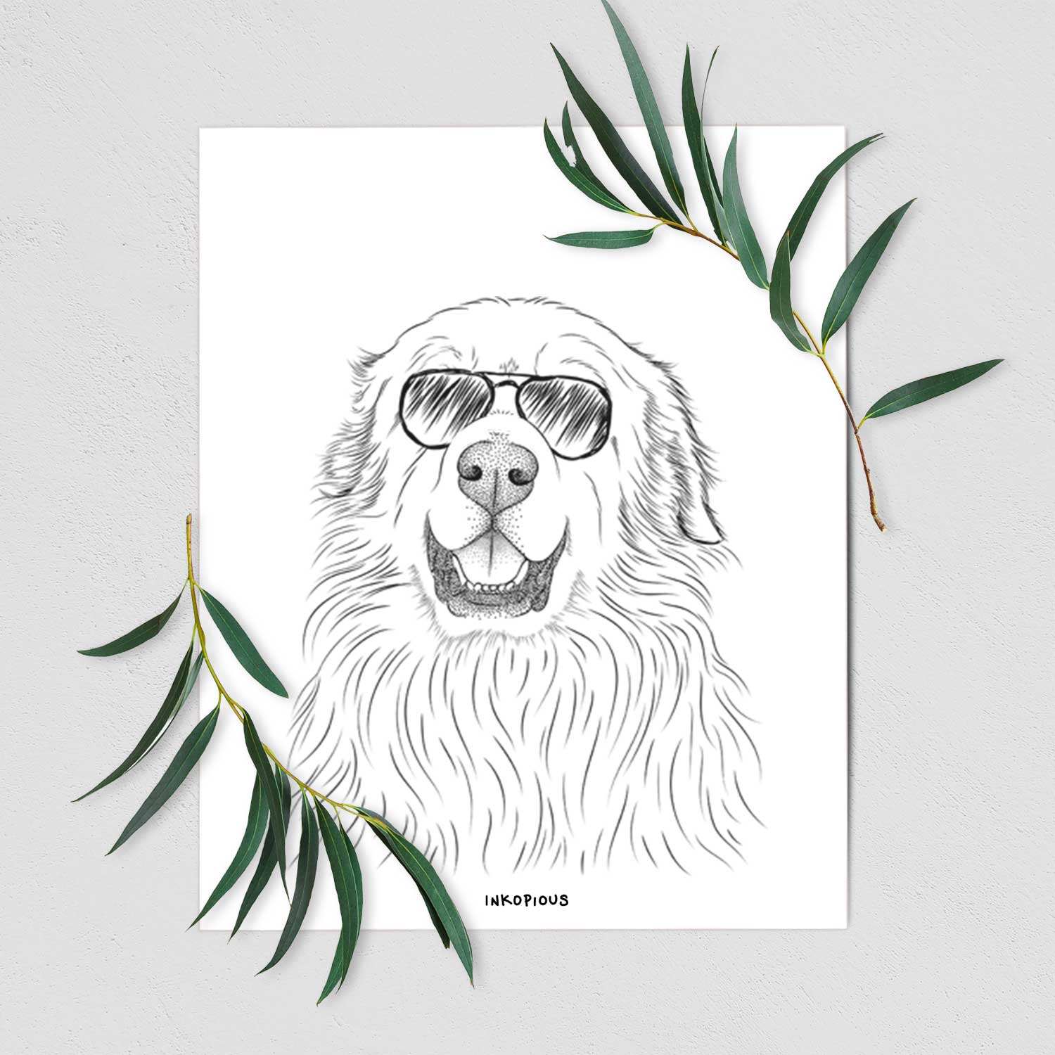 Horton the Great Pyrenees Art Print