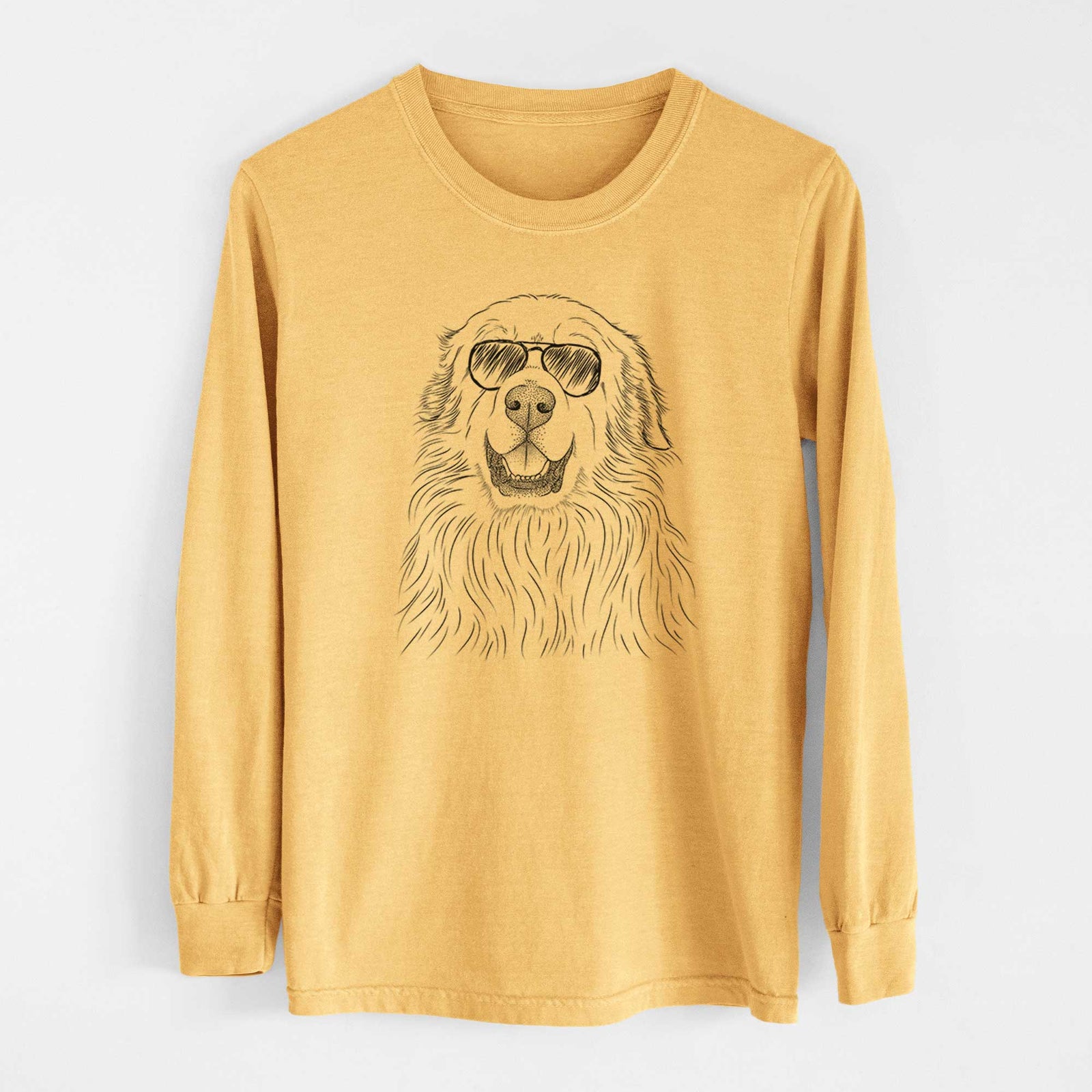 Aviators Horton the Great Pyrenees - Heavyweight 100% Cotton Long Sleeve