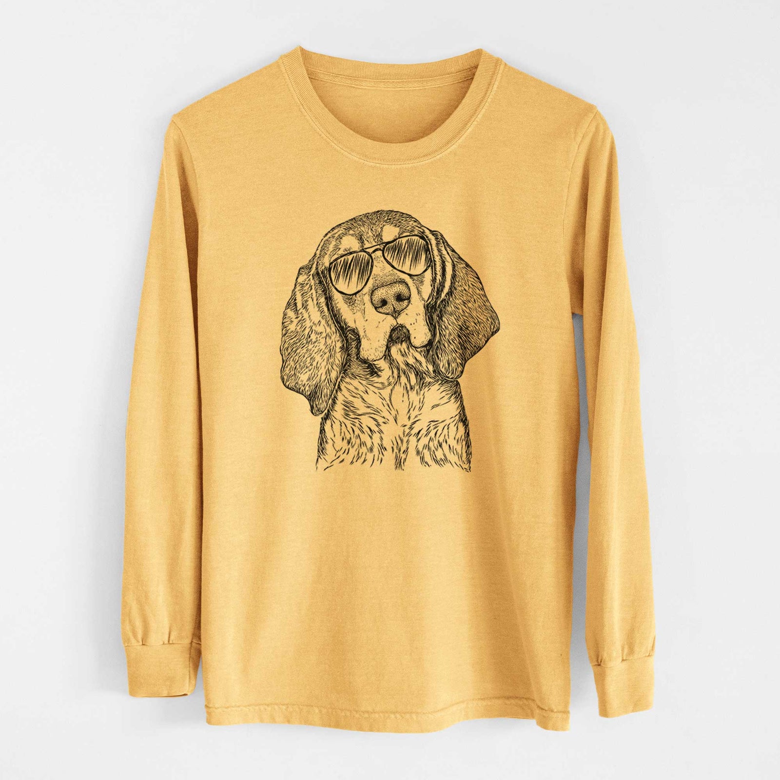 Aviators Huck the Bluetick Coonhound - Heavyweight 100% Cotton Long Sleeve