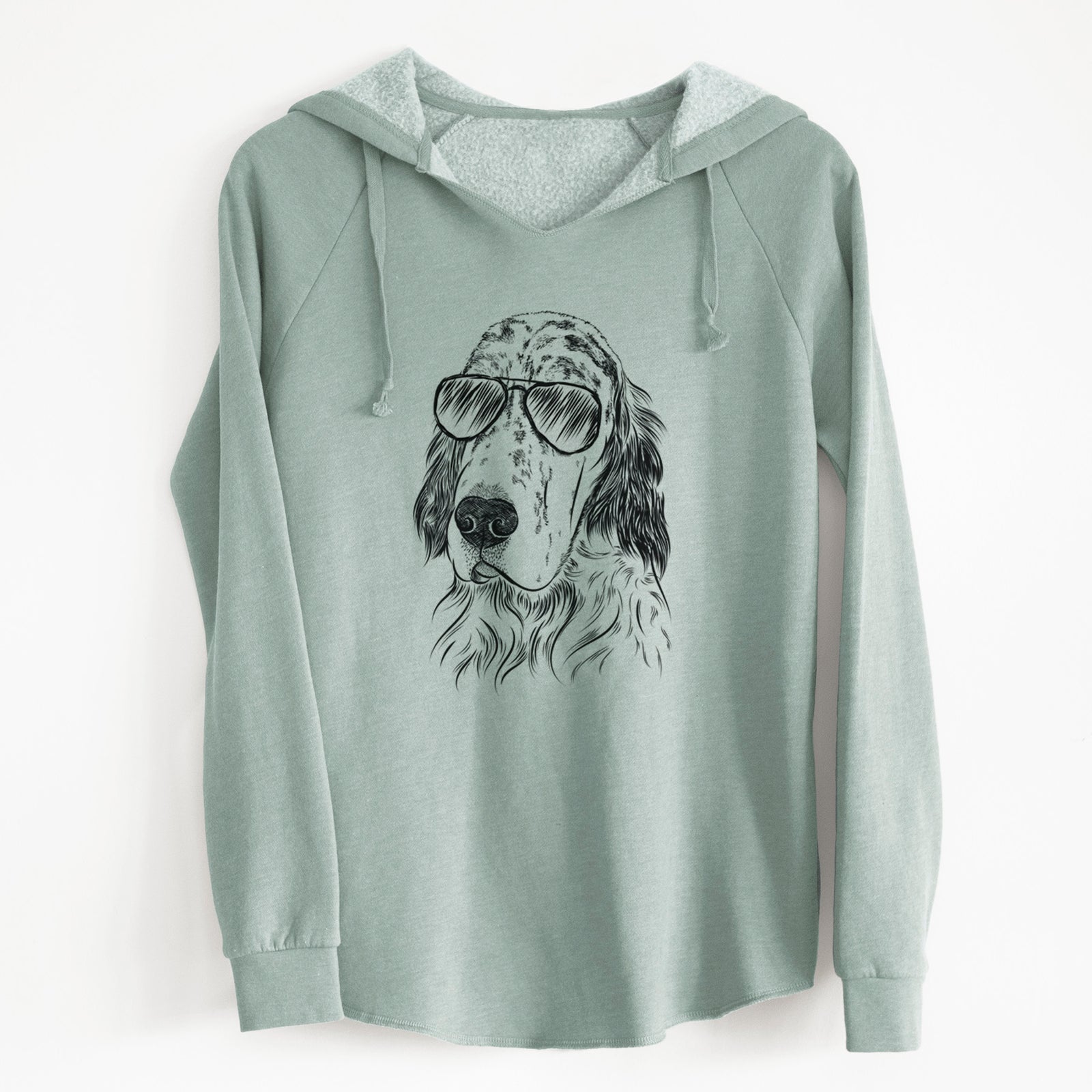 Aviator Hutch the English Setter - Cali Wave Hooded Sweatshirt