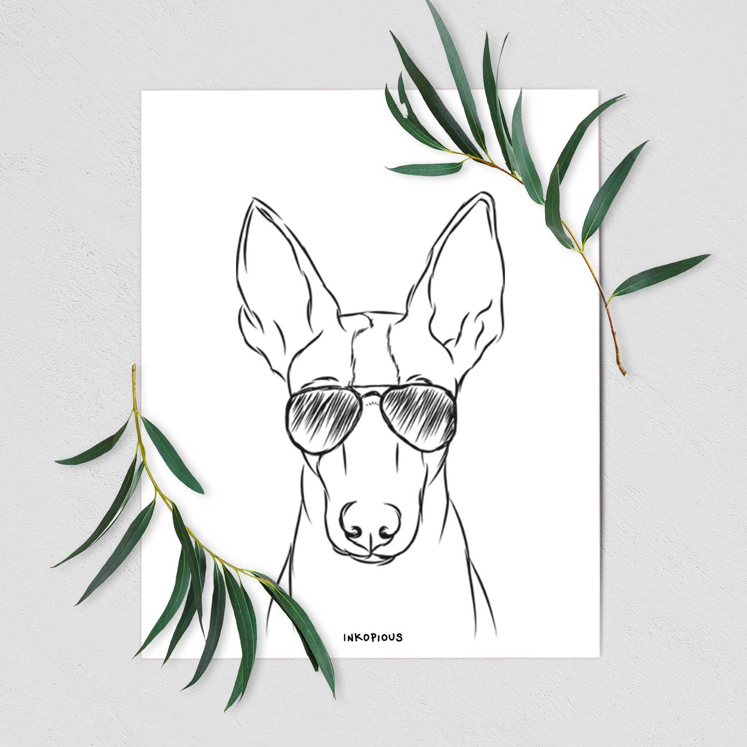 Indy the Ibizan Hound Art Print
