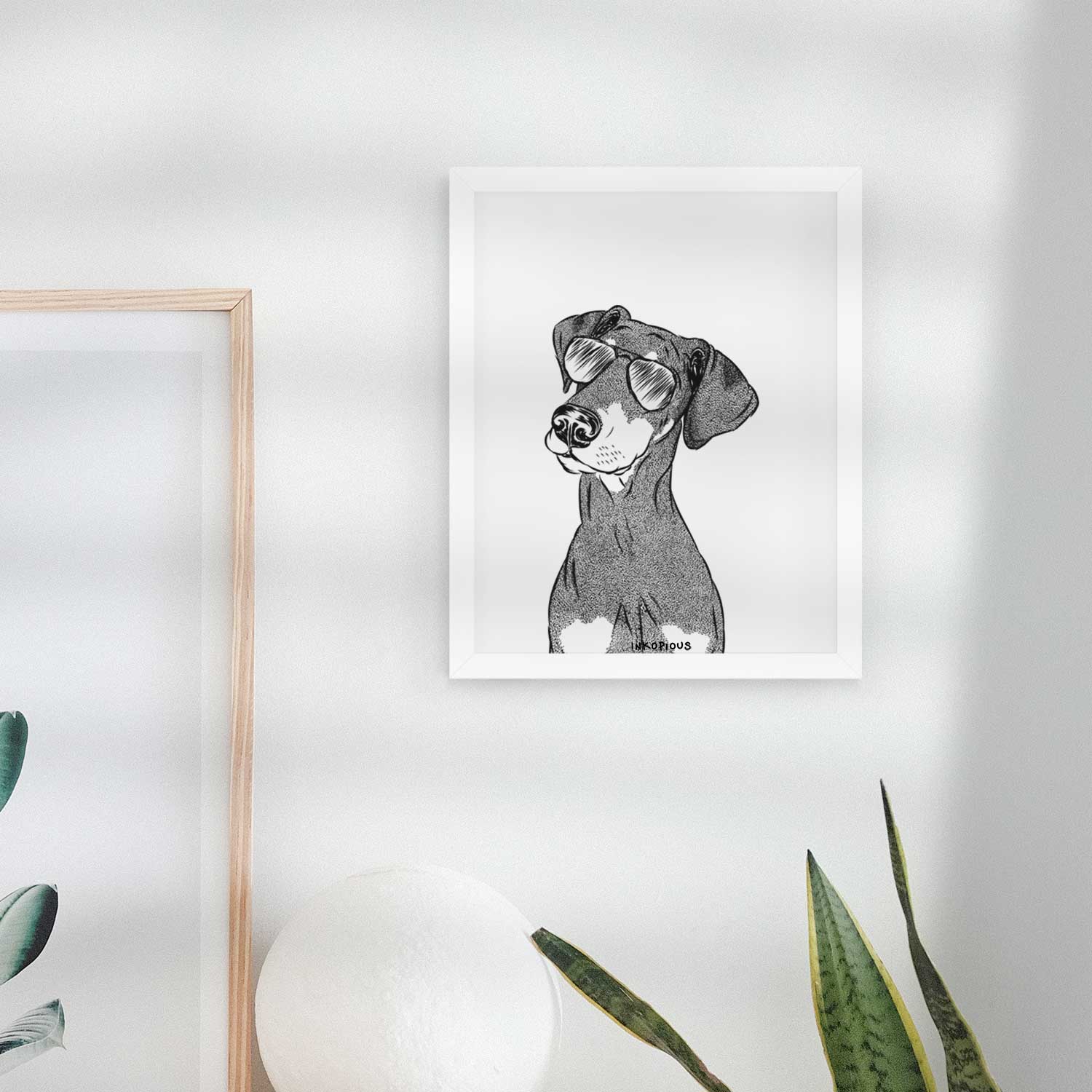Iroh the Doberman Pinscher Art Print