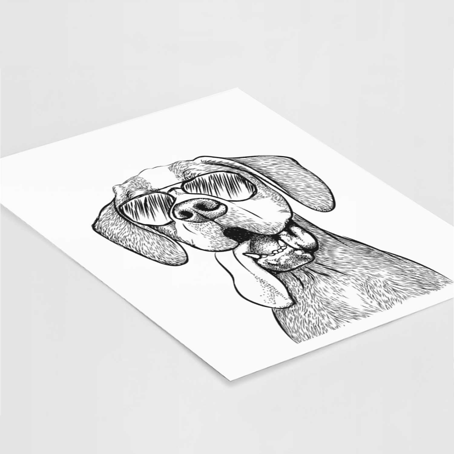 Irwin the English Pointer Art Print