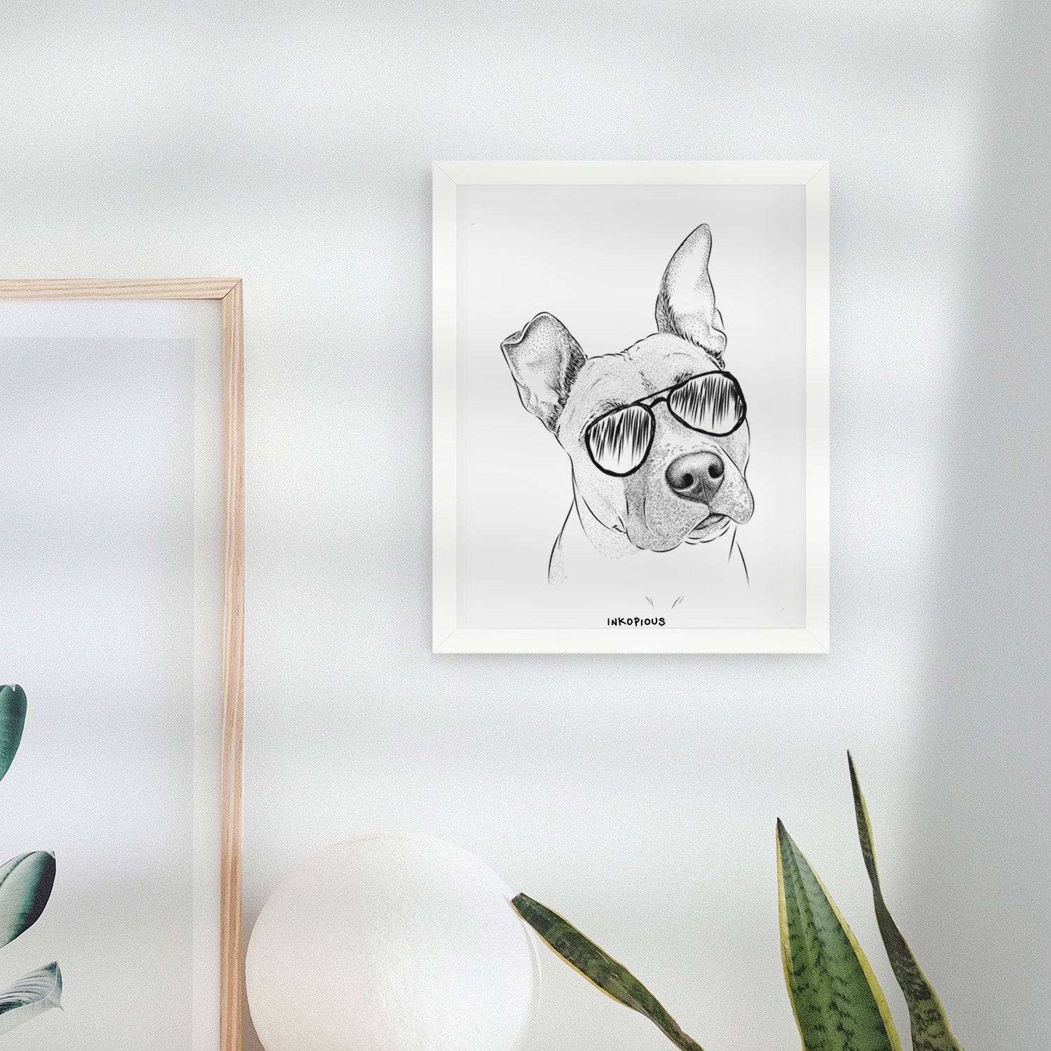 Ivy the Pitbull Mix Art Print