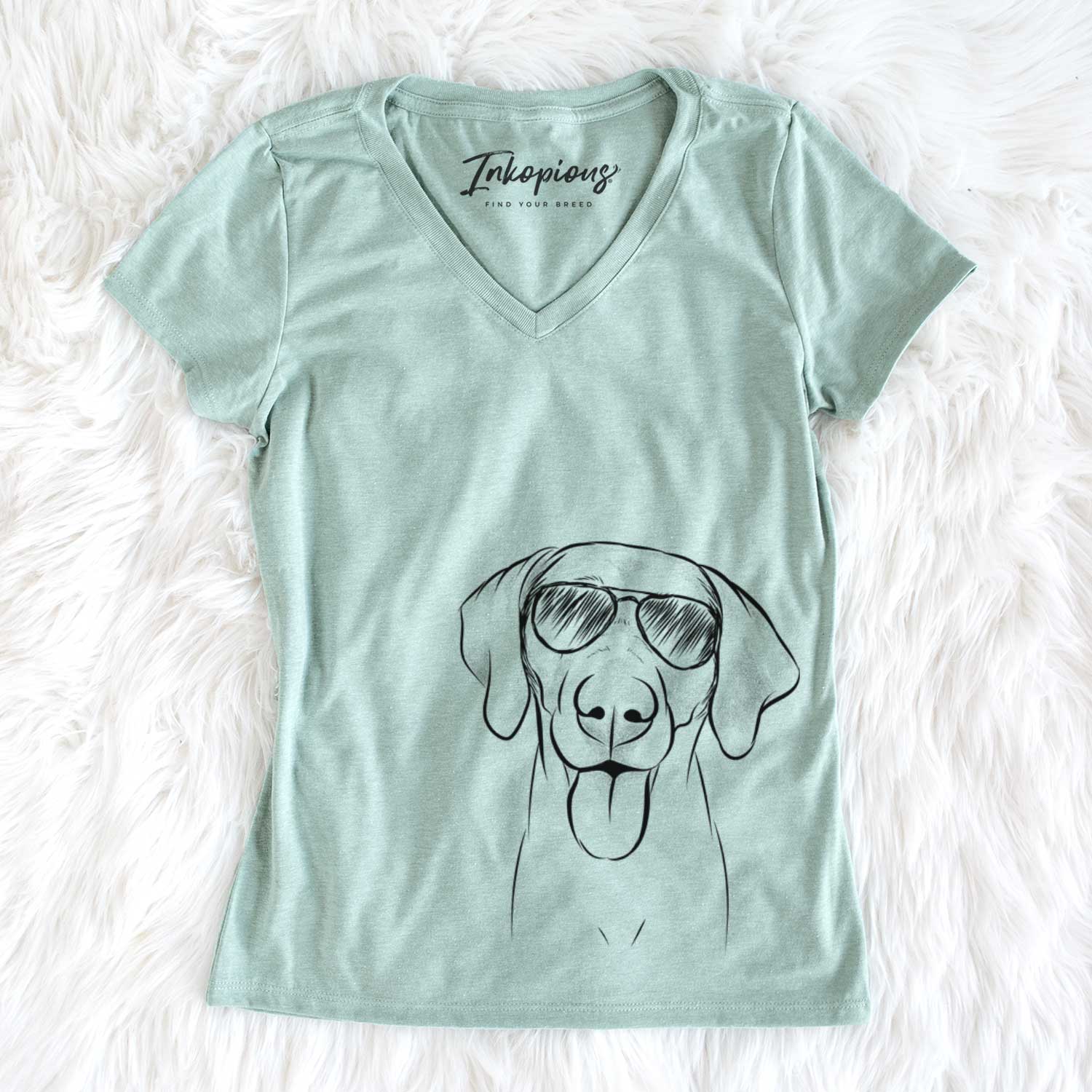 Aviator Jackson the Weimaraner - Women's V-neck Shirt