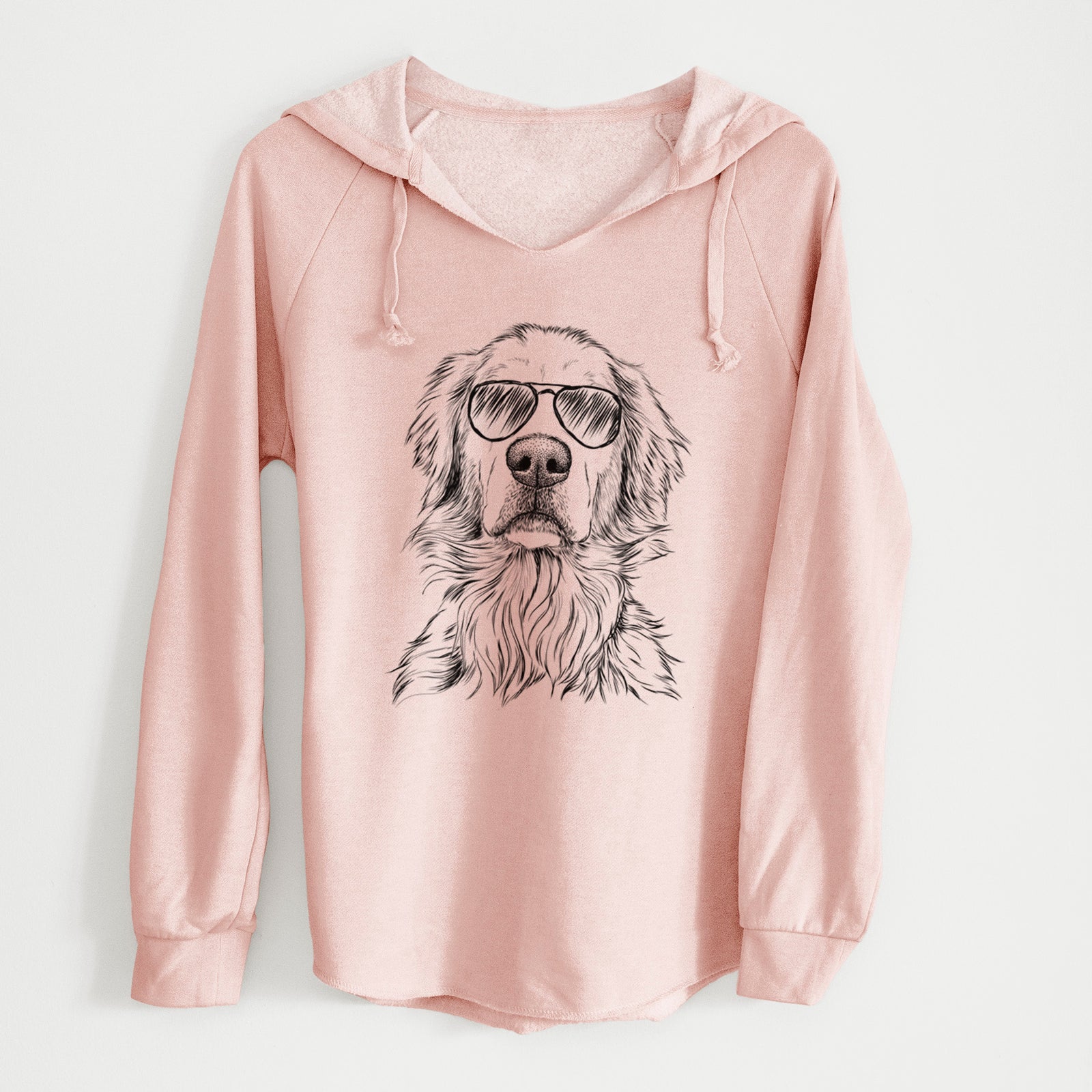 Aviator Jake aroni the Golden Retriever - Cali Wave Hooded Sweatshirt