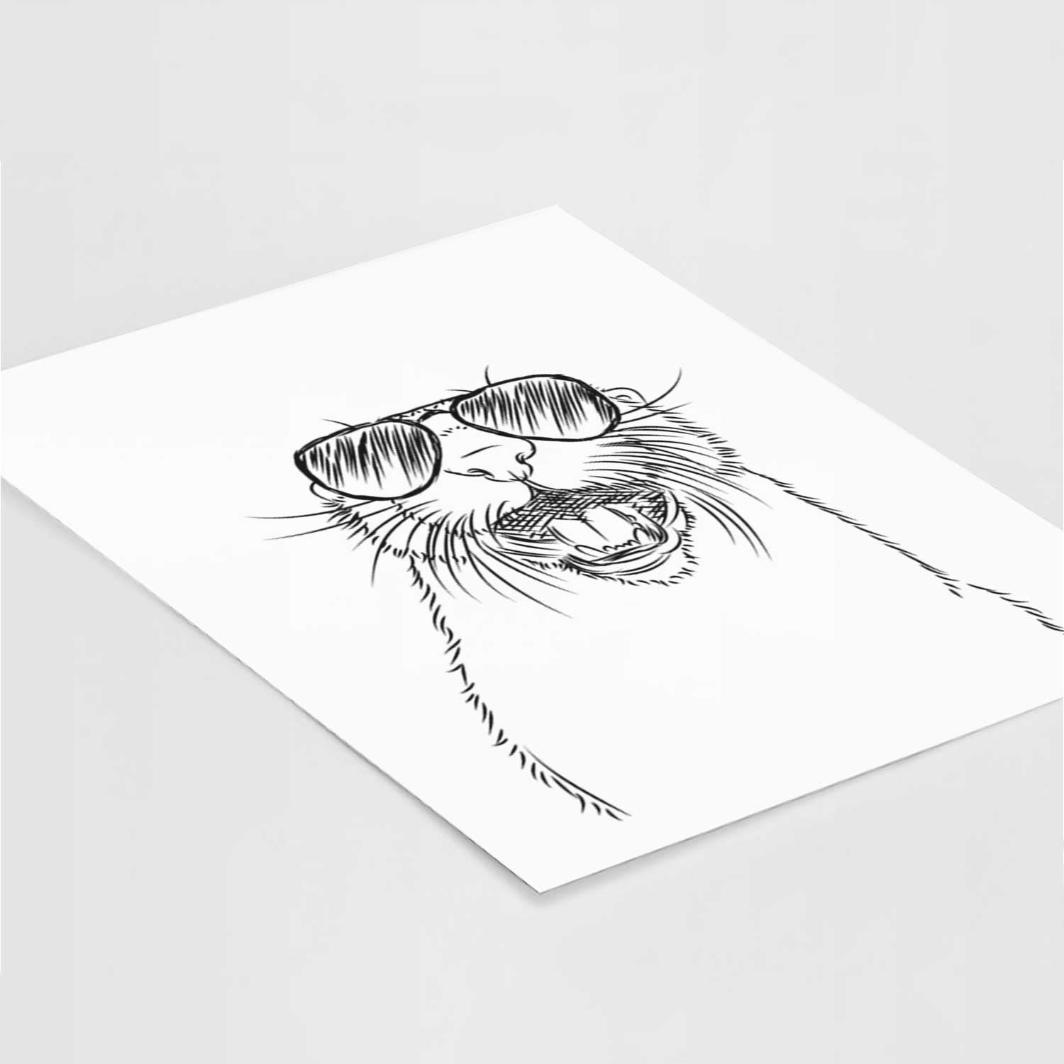 Jasper the River Otter Art Print